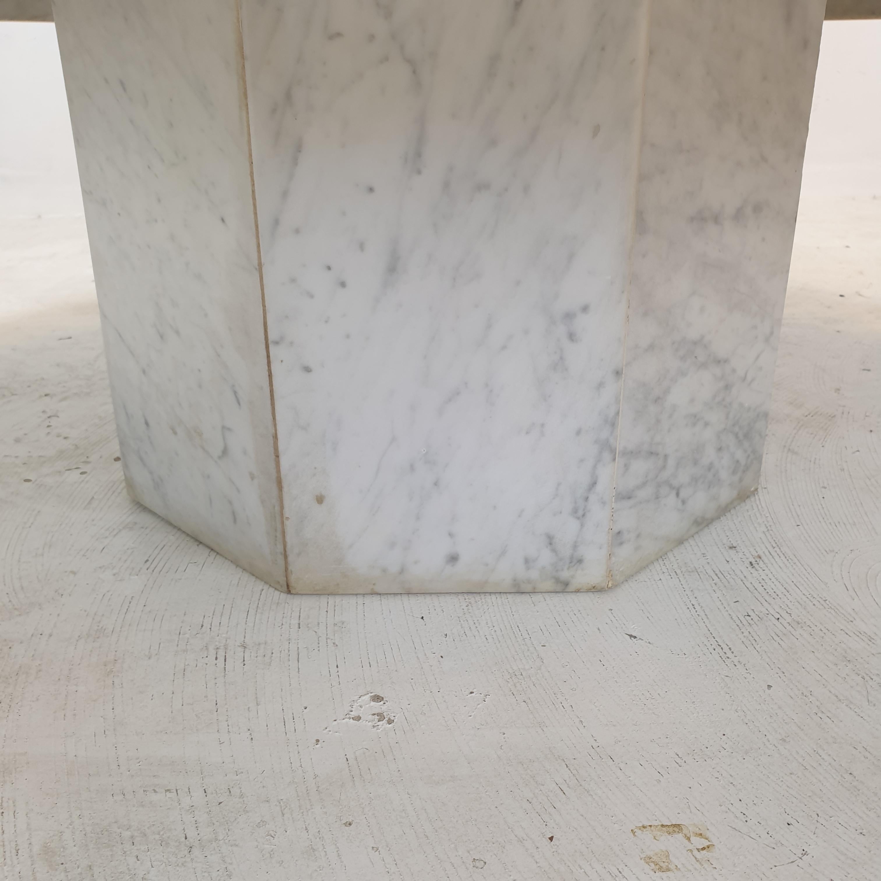 Italian Marble Octagon Coffee Table, 1980's For Sale 12