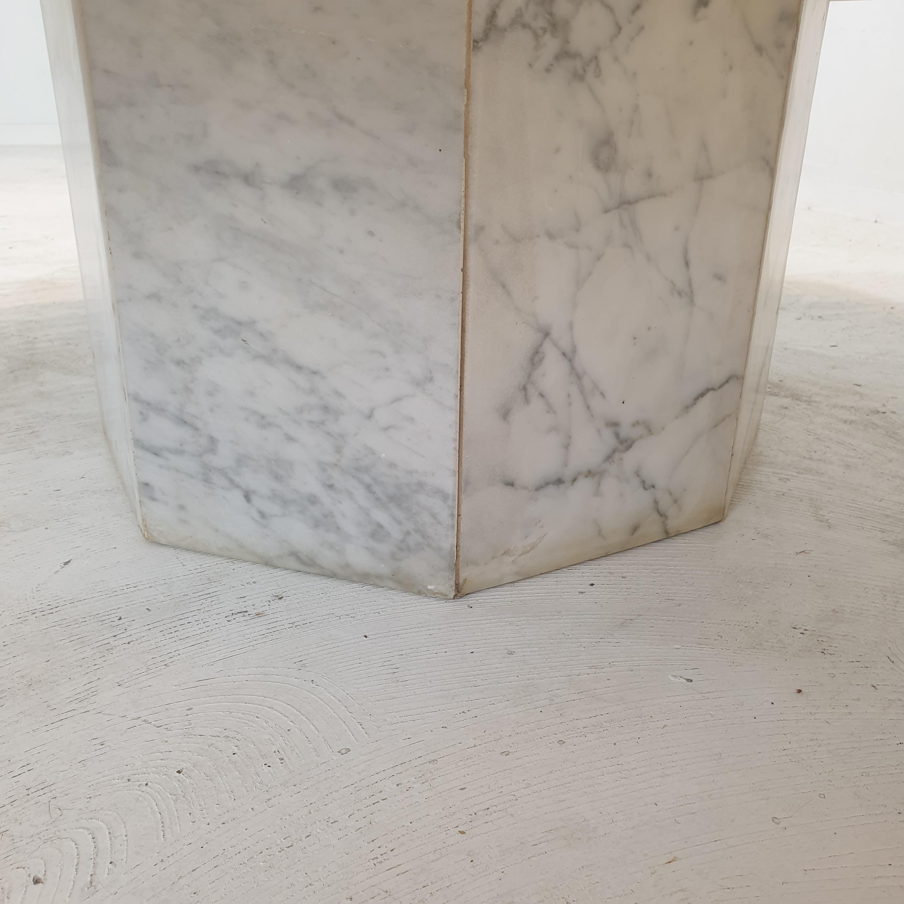 Italian Marble Octagon Coffee Table, 1980's For Sale 13