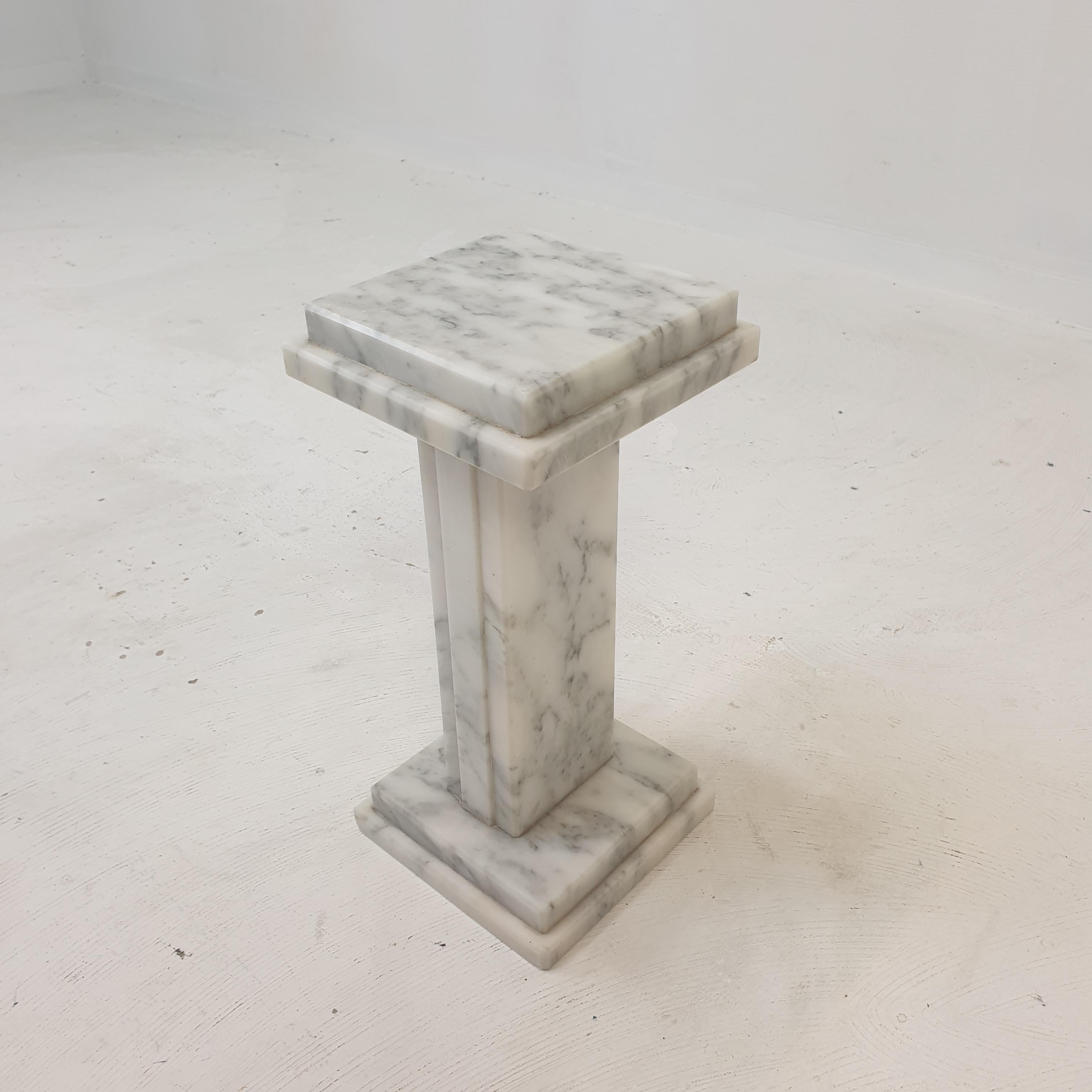 Mid-20th Century Italian Marble Pedestal, 1950's For Sale