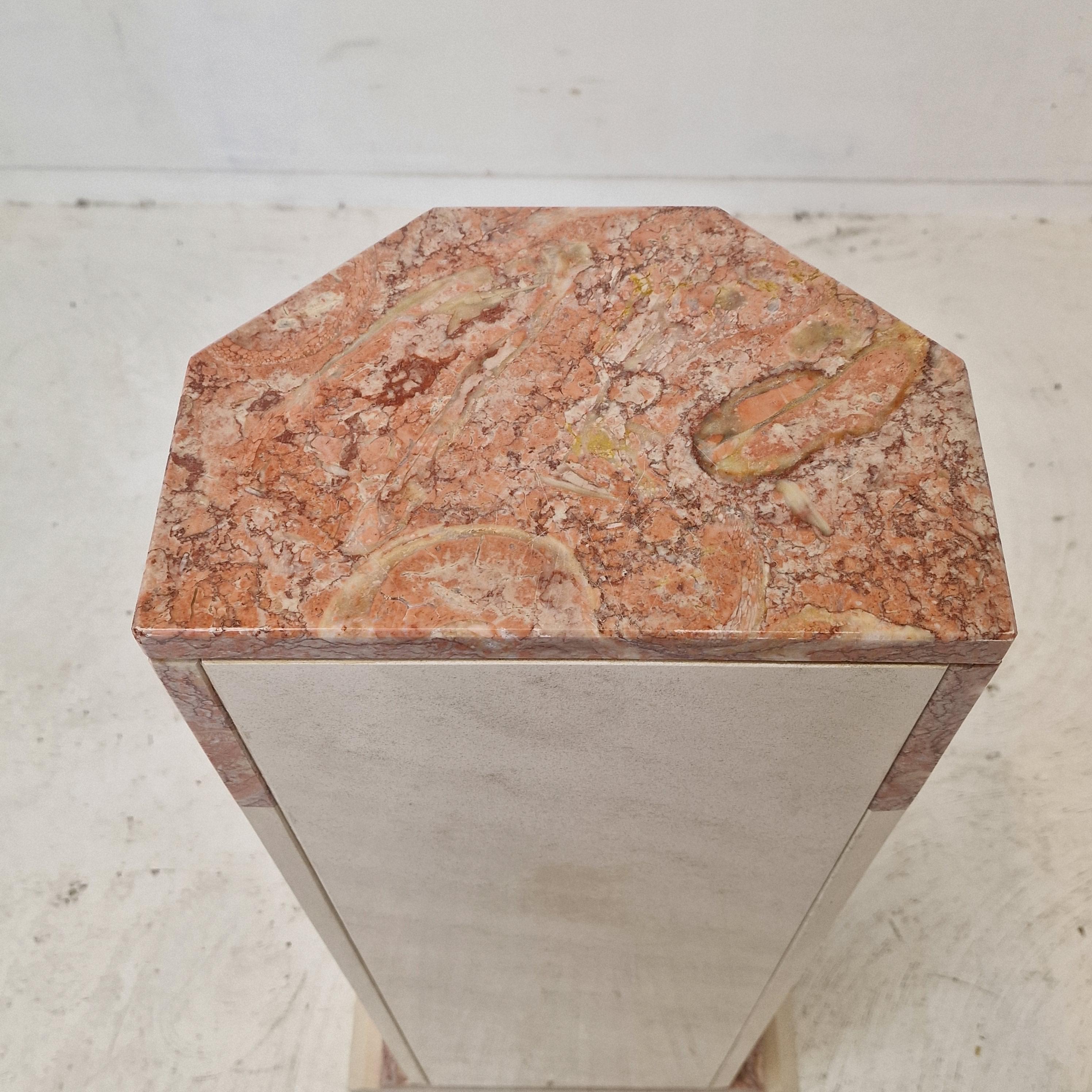 Italian Marble Pedestal, 1980s For Sale 9