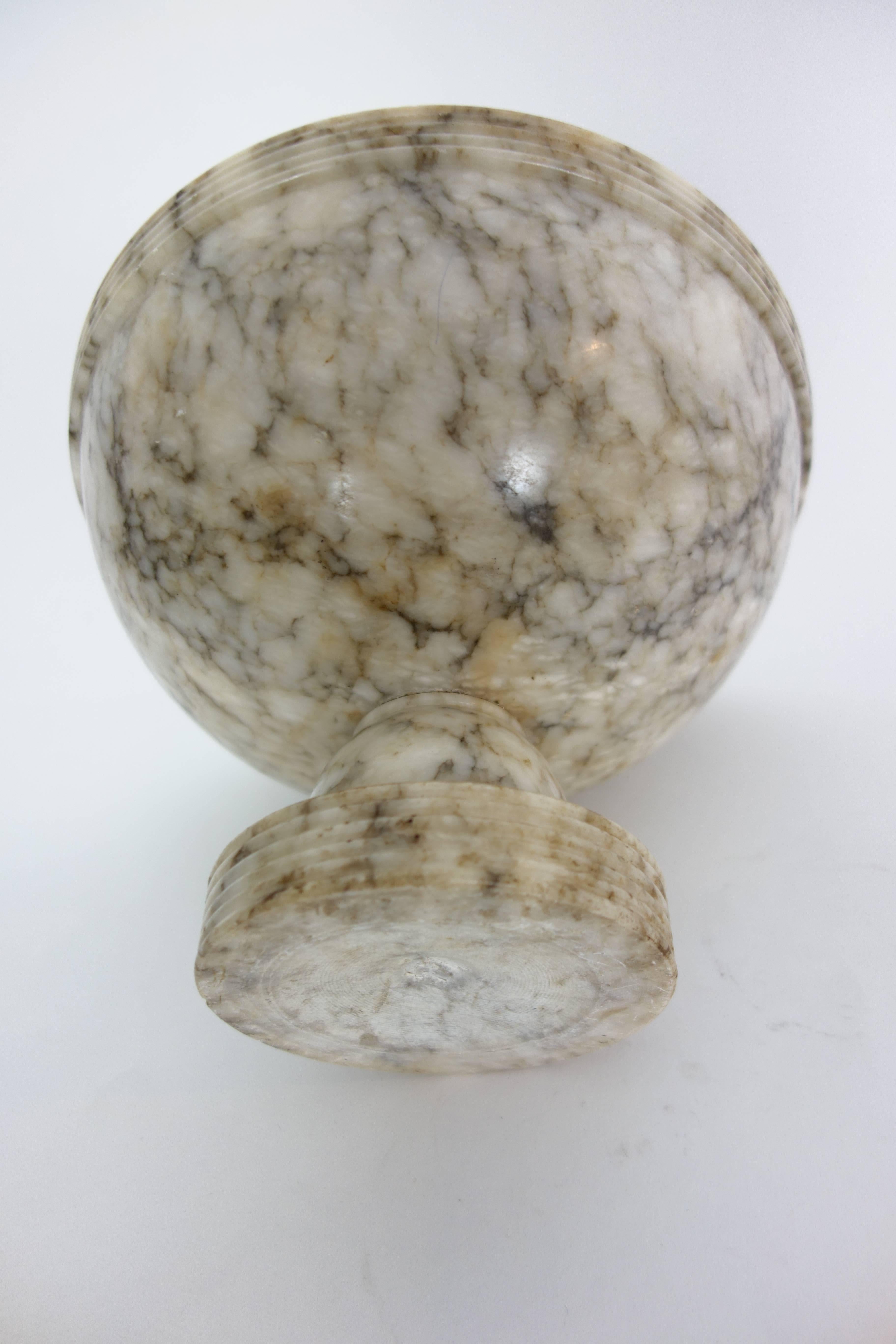 20th Century Italian Marble Pedestal Bowl