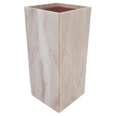 Vintage Italian Marble Planter or Pedestal with Light, 1970's
