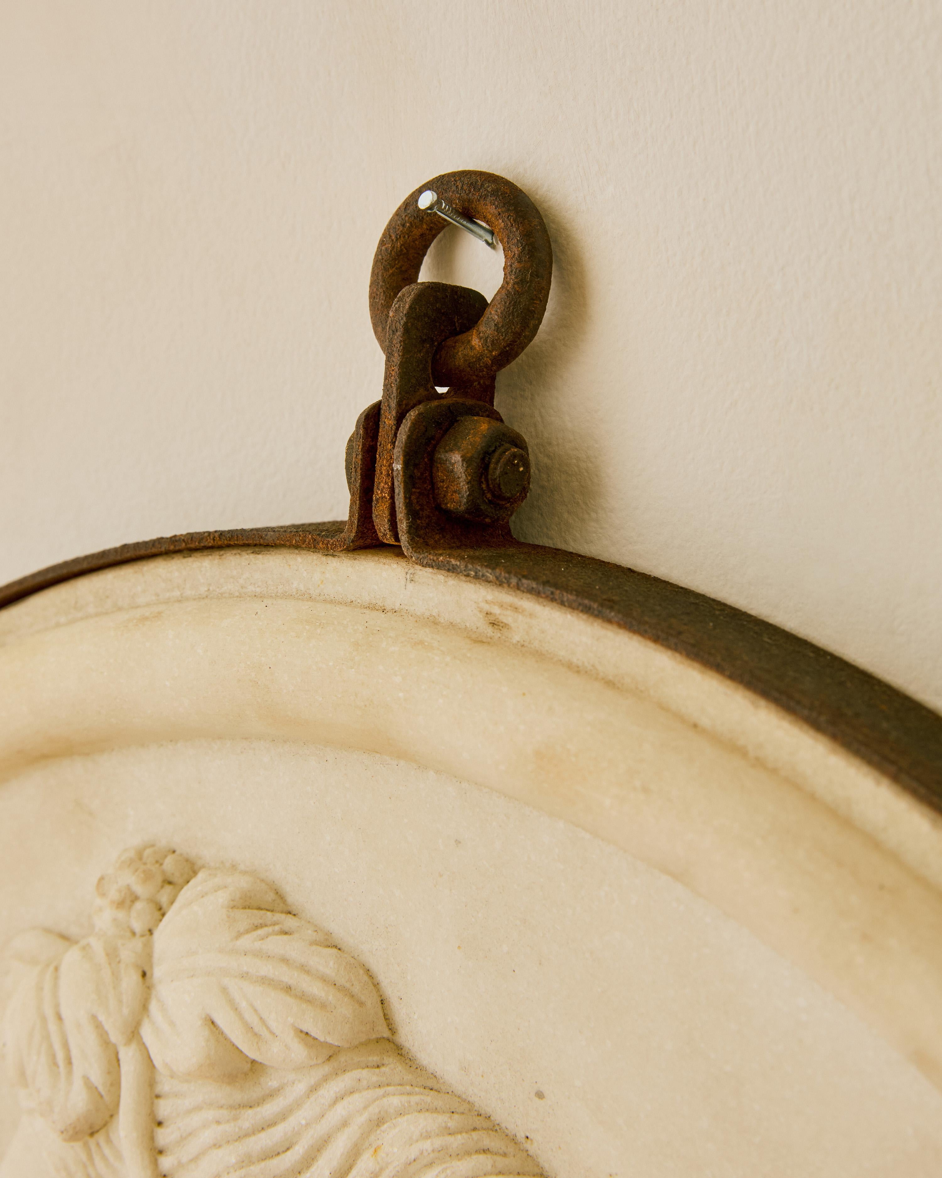 19th Century Italian Marble Plaque Relief For Sale