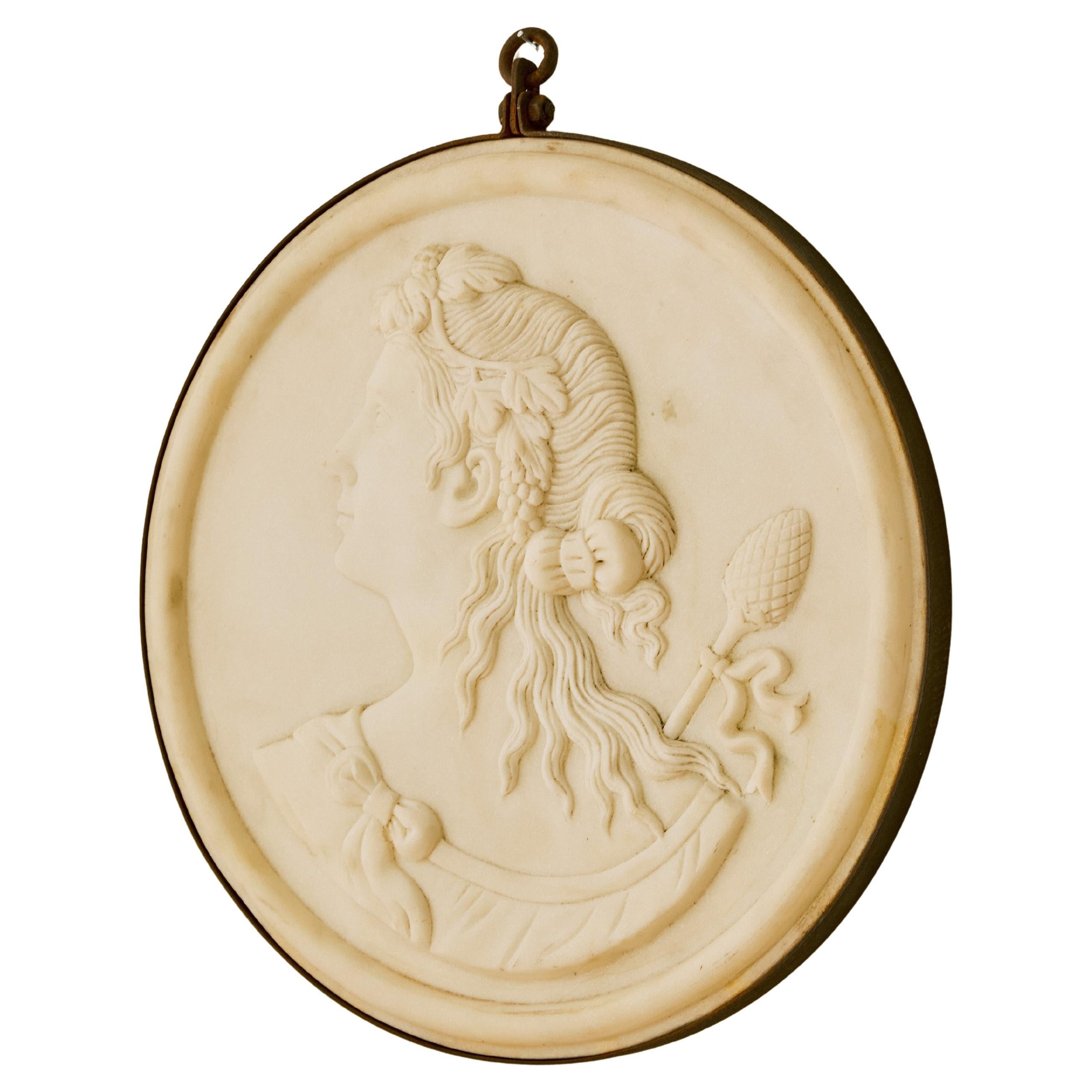 Italian Marble Plaque Relief