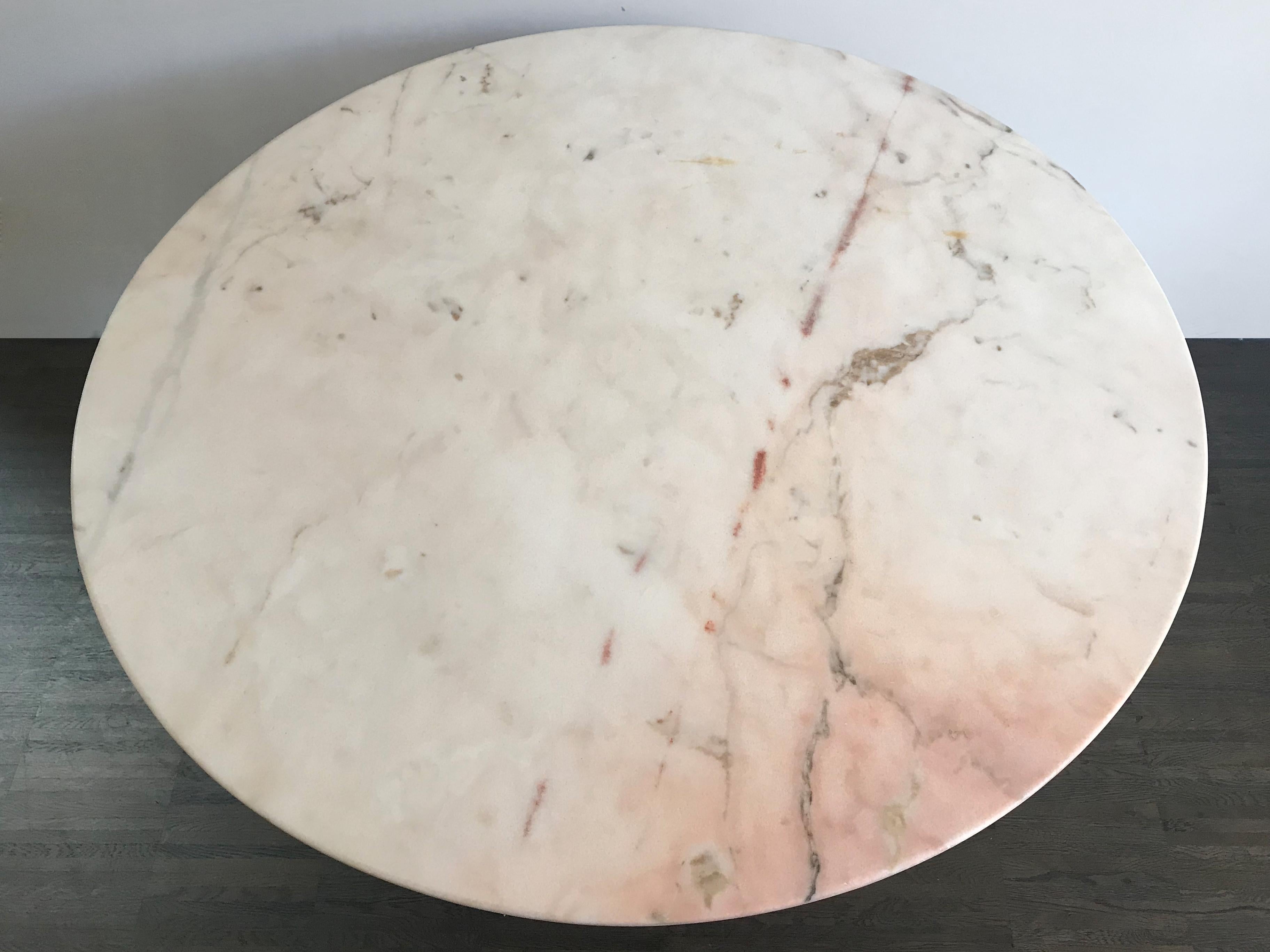 Mid-20th Century Italian Marble Round Midcentury Dining Table, 1950s