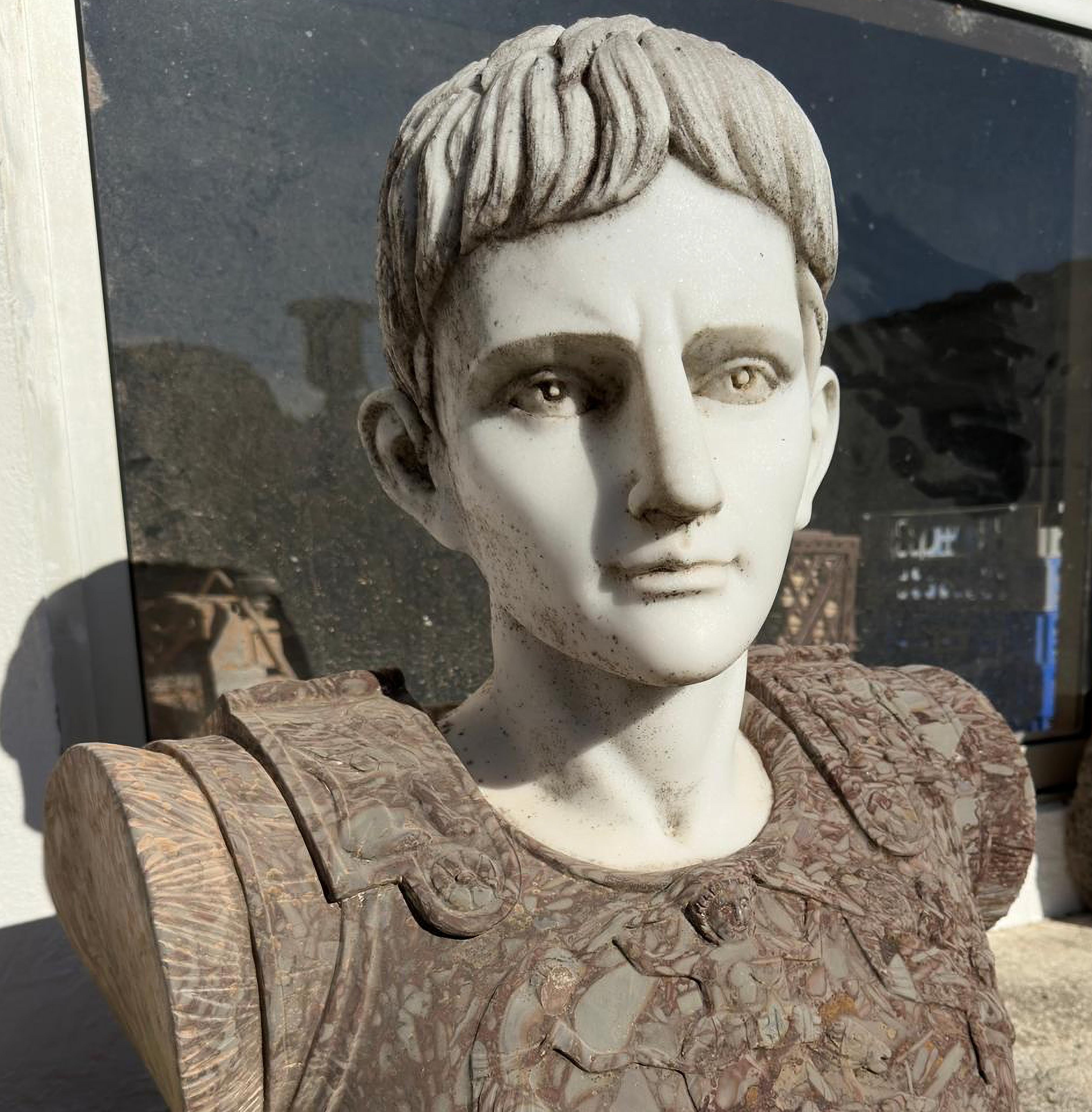 Hand-Carved Italian Marble Sculpture Early 20th Century For Sale