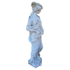 Italian Marble Sculpture Early 20th Century H: 200cm