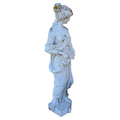 Escultura italiana de mármol de principios del siglo XX H: 200cm