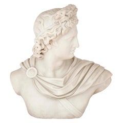 Italian Marble Sculpture of Apollo