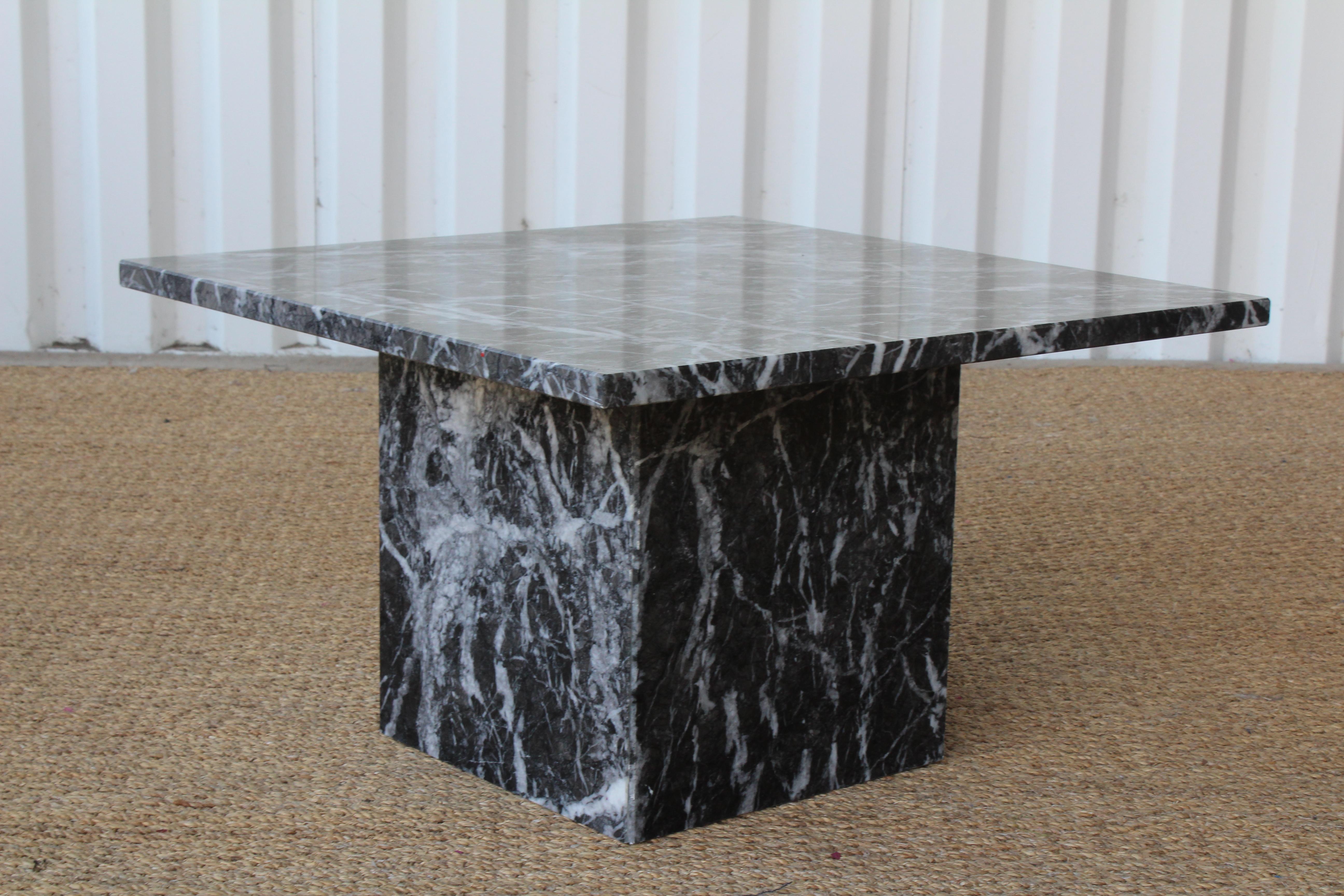 Italian Marble Side Table, 1970s 1