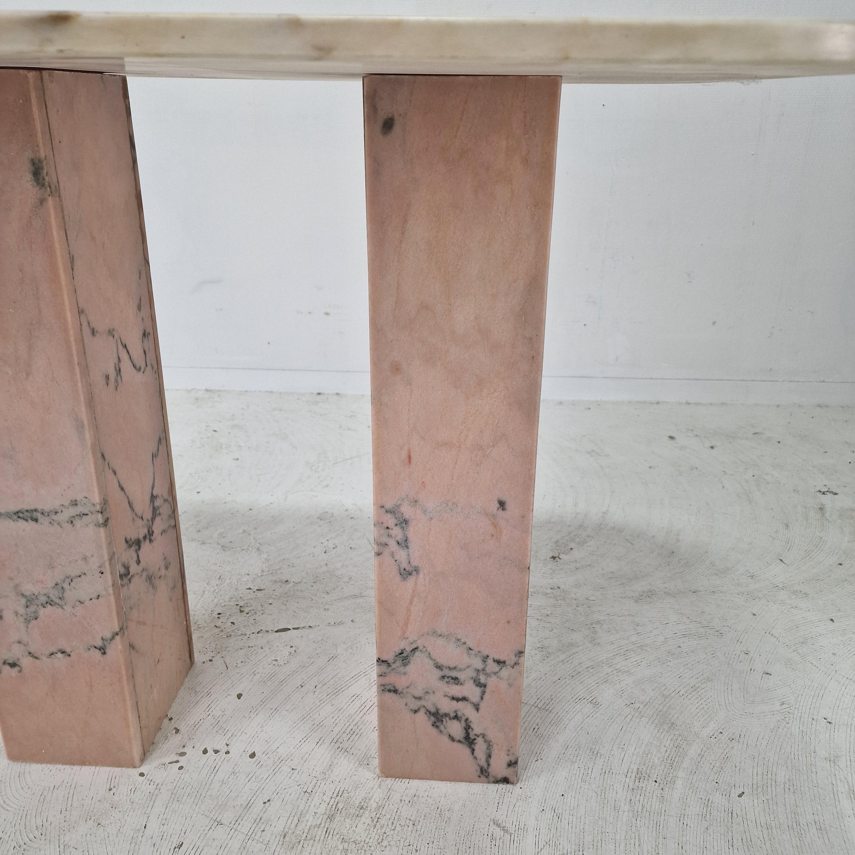 Italian Marble Side Table, 1980s For Sale 4