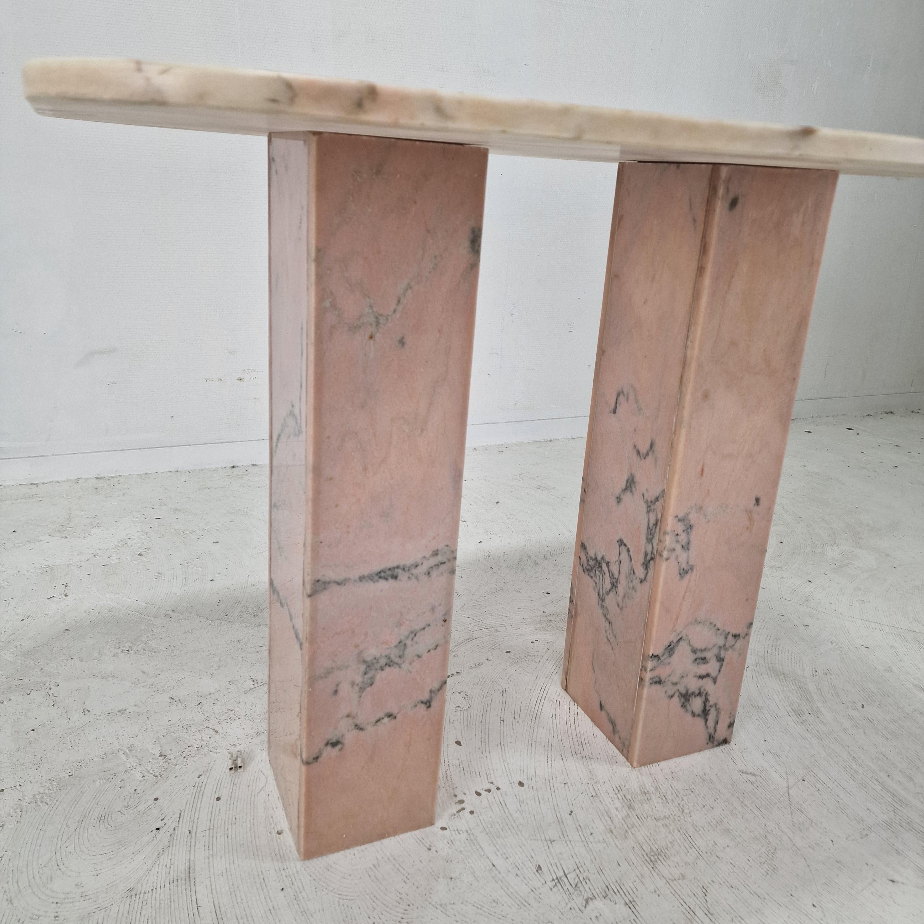 Italian Marble Side Table, 1980s For Sale 5