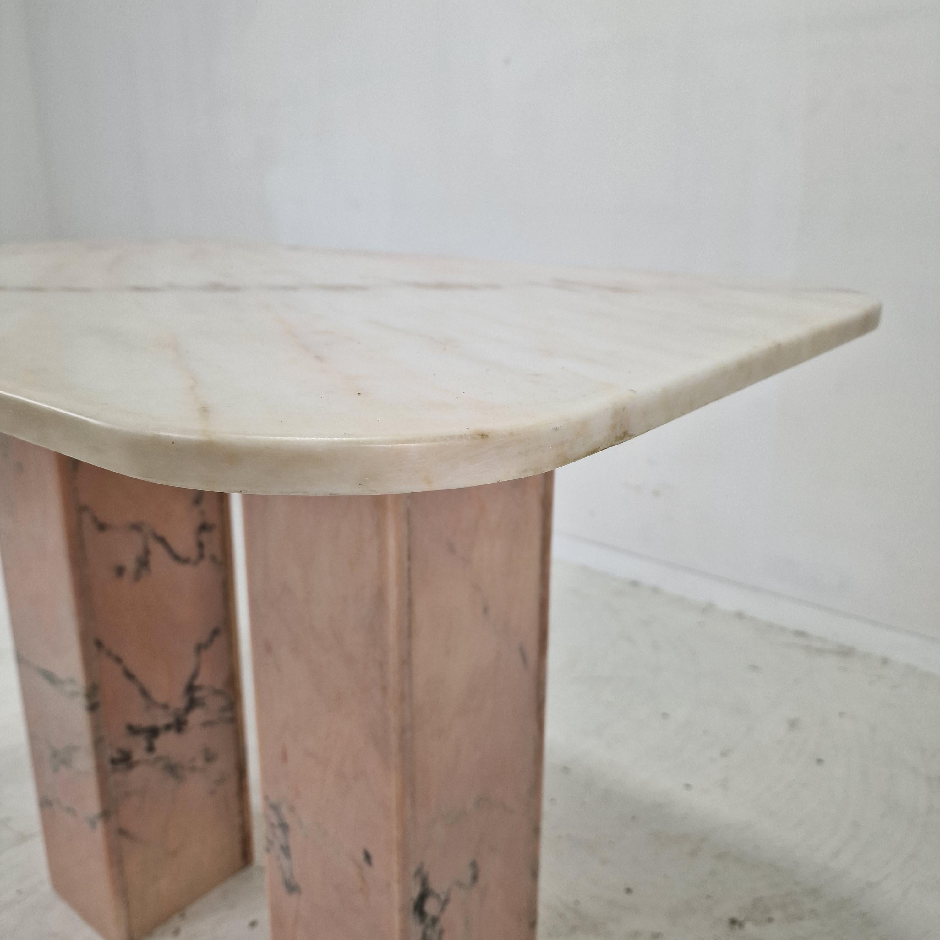 Italian Marble Side Table, 1980s For Sale 6