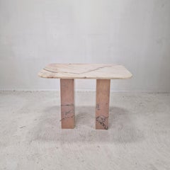 Italian Marble Side Table, 1980s