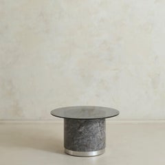 Italian Marble + Smoked Glass Coffee Table, 1970s