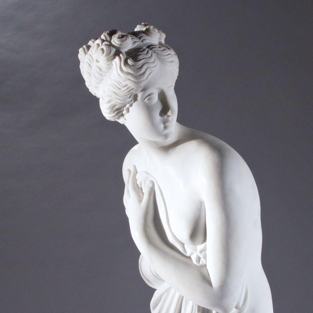 Fine quality neoclassical Italian marble statue of 