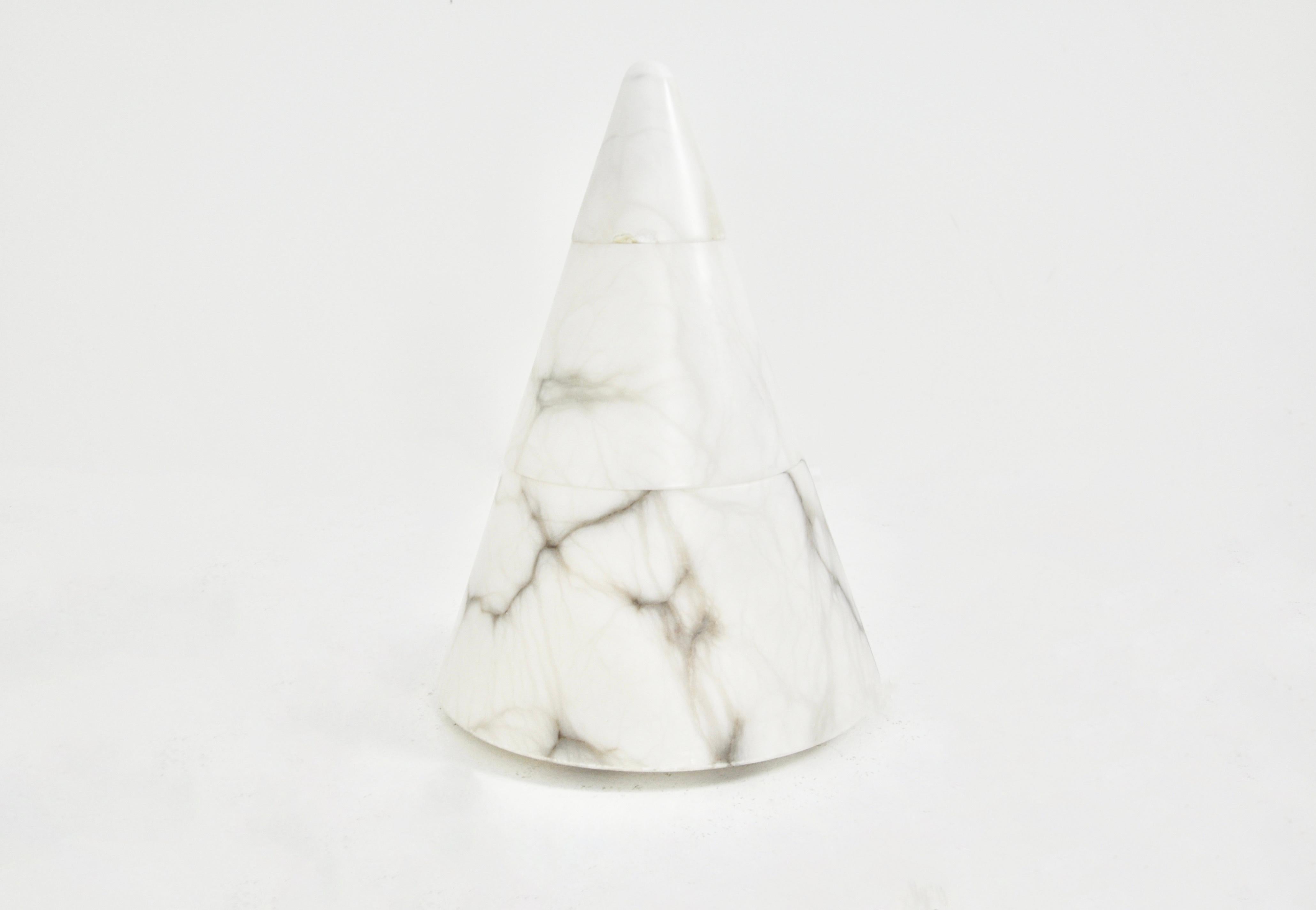Lampe de table italienne en marbre, années 1960 en vente 1