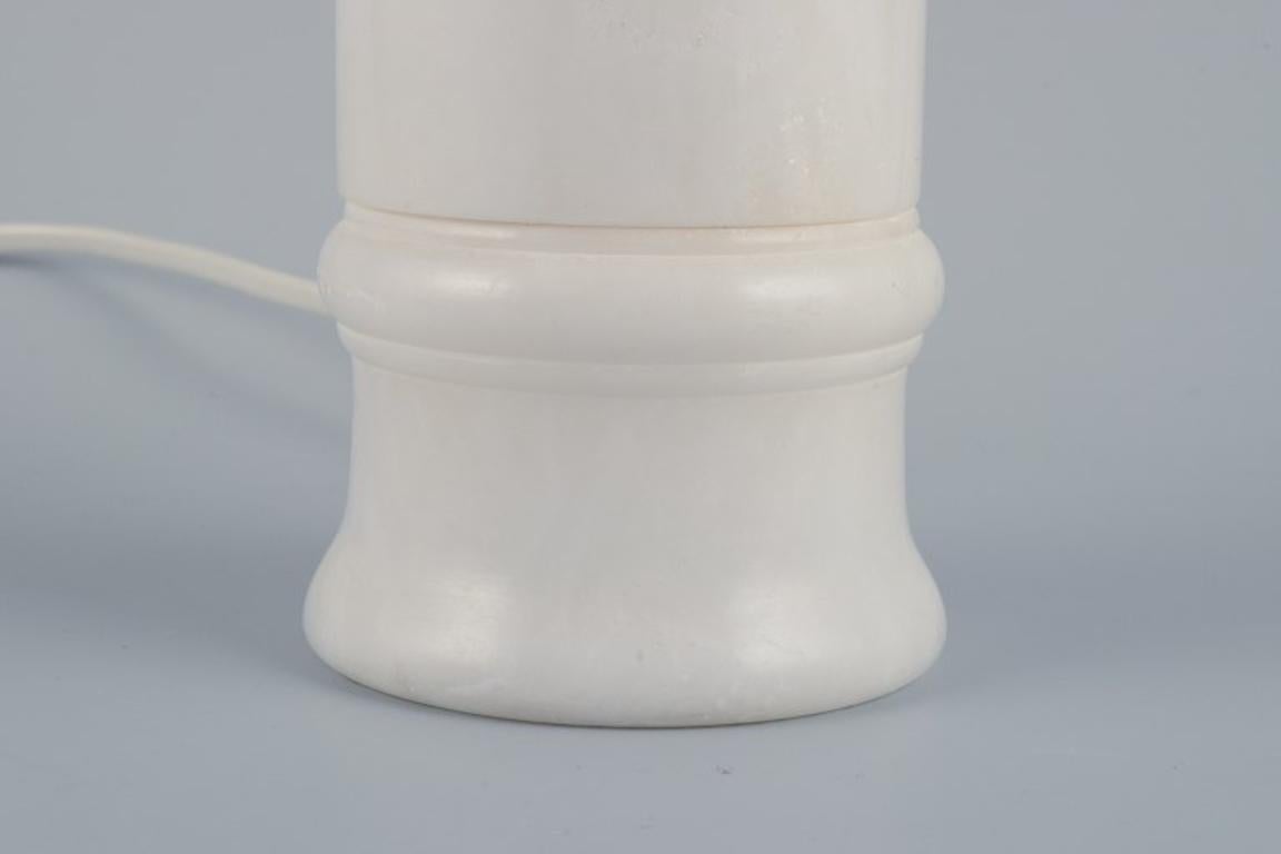 Italian marble table lamp. Approximately from 1970.  For Sale 2