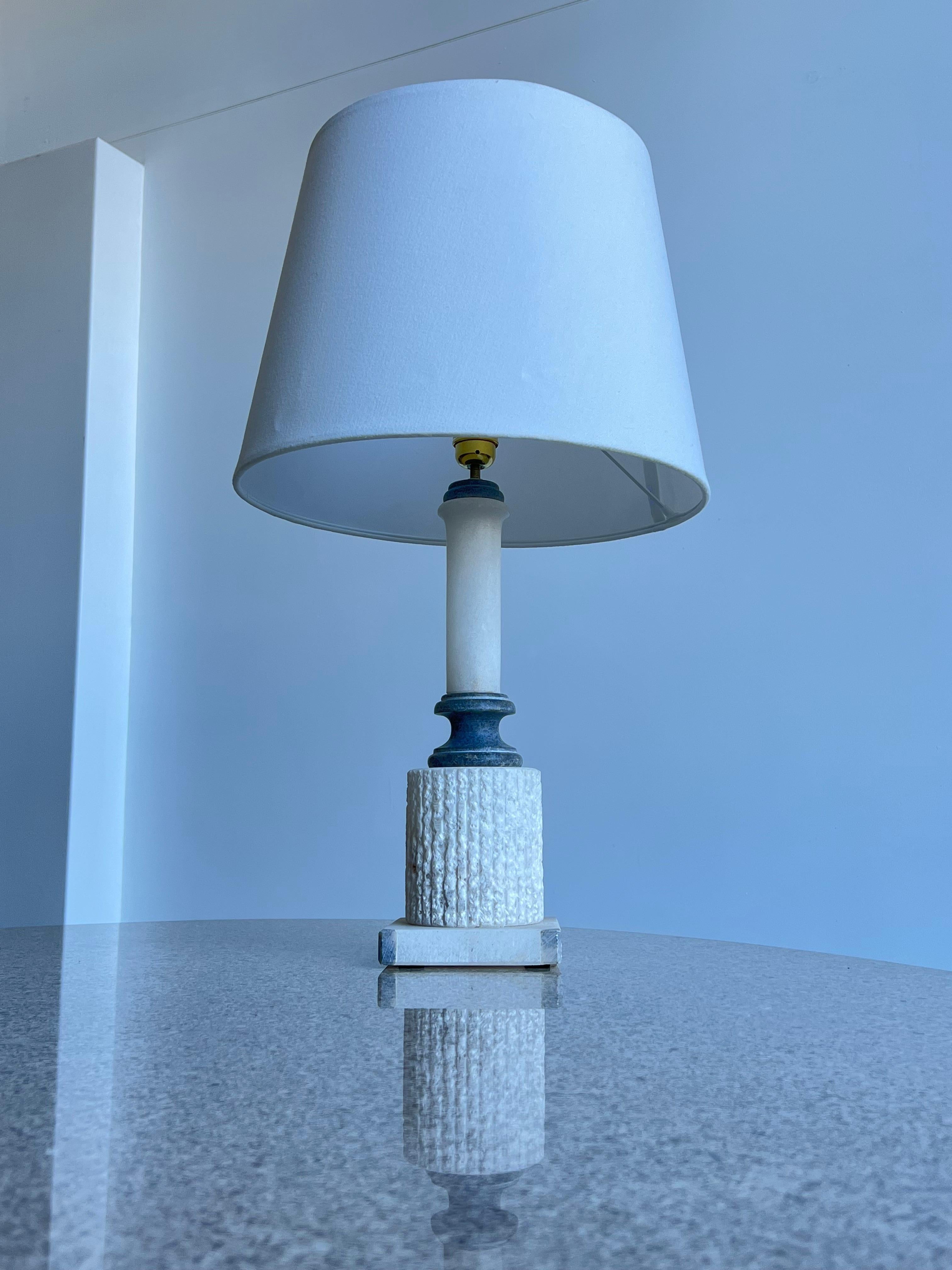 Italian Marble Table Lamp For Sale 5