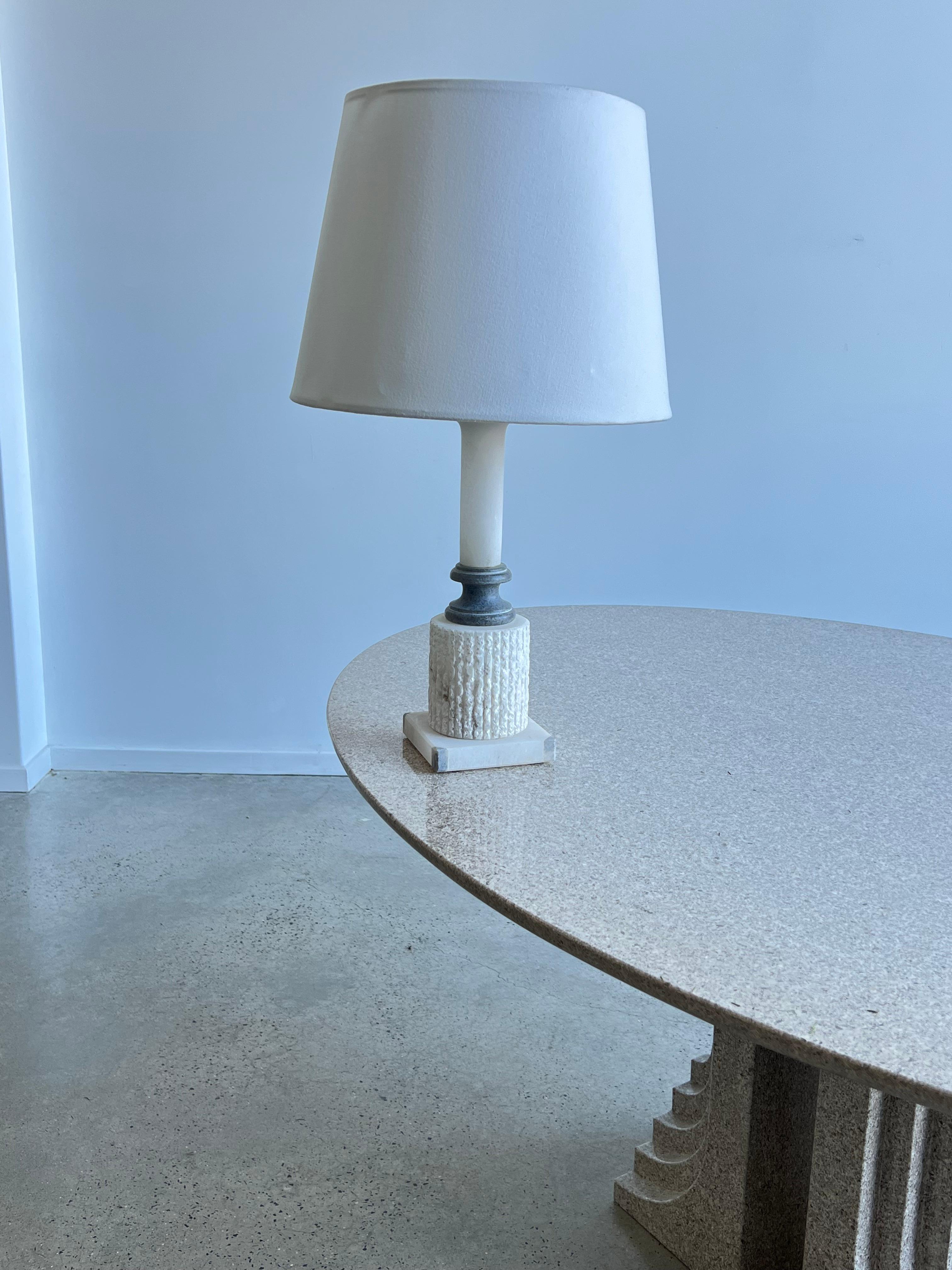 Italian Marble Table Lamp For Sale 7