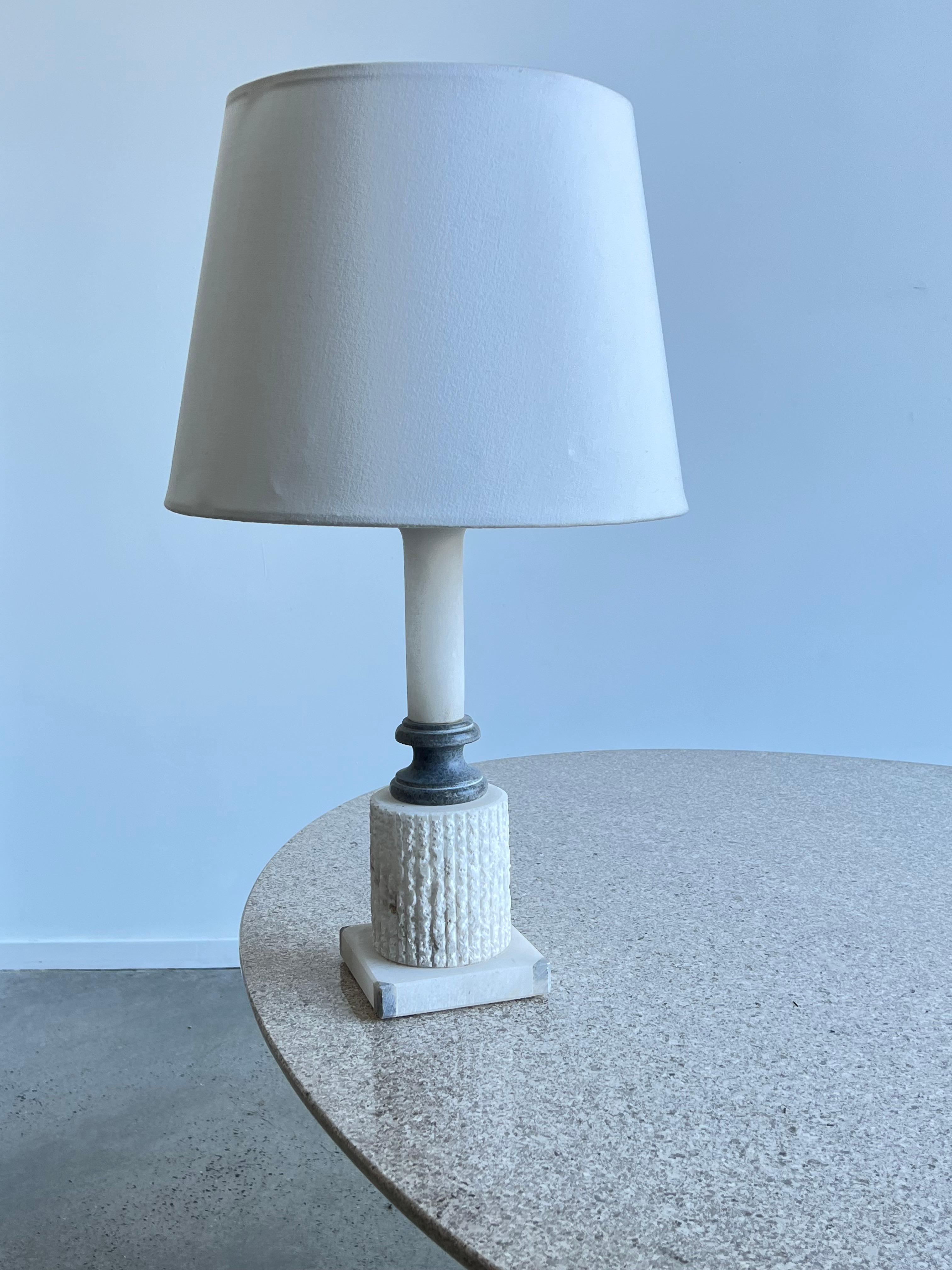 Italian Marble Table Lamp For Sale 8