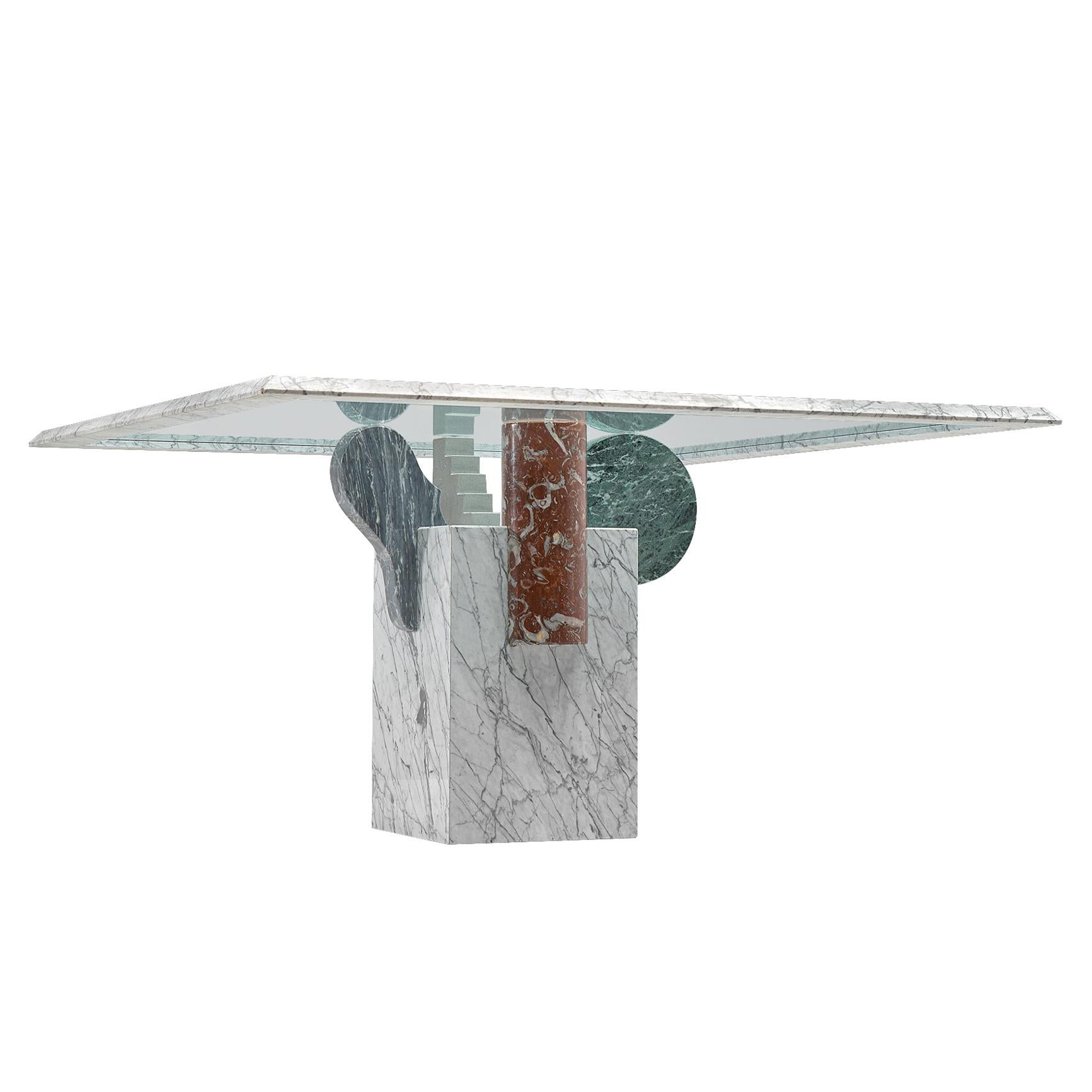 Marble “Brugiana” Table by Pier Alessandro Giusti and Egidio Di Rosa  