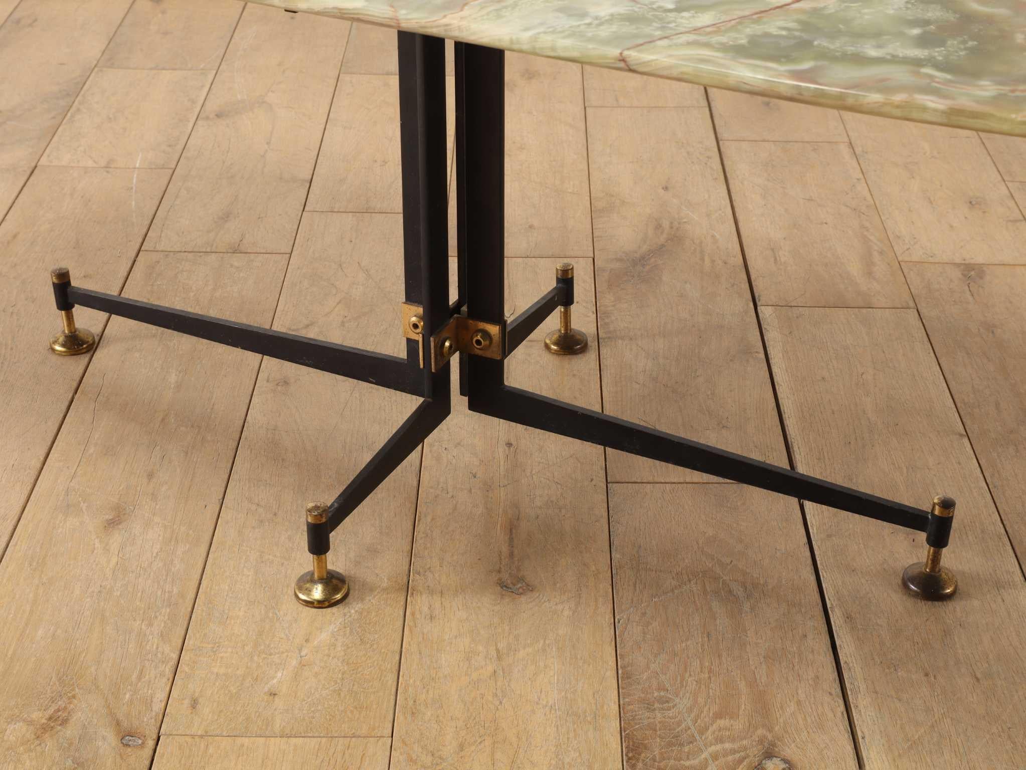 Italian Marble Top Coffee Table 1960's For Sale 5