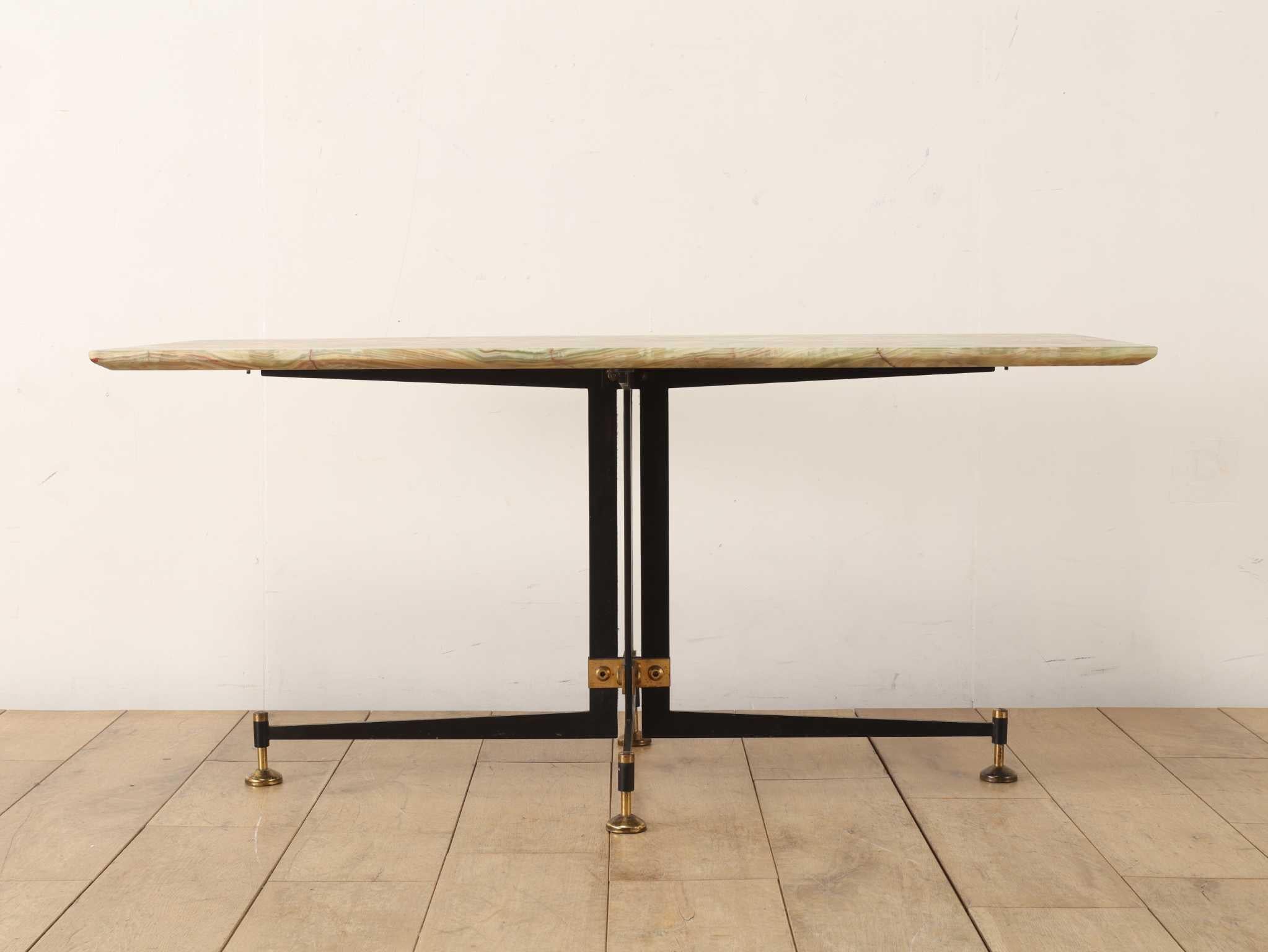Italian Marble Top Coffee Table 1960's For Sale 9