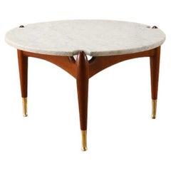 Italian Marble Top Coffee Table 1960's
