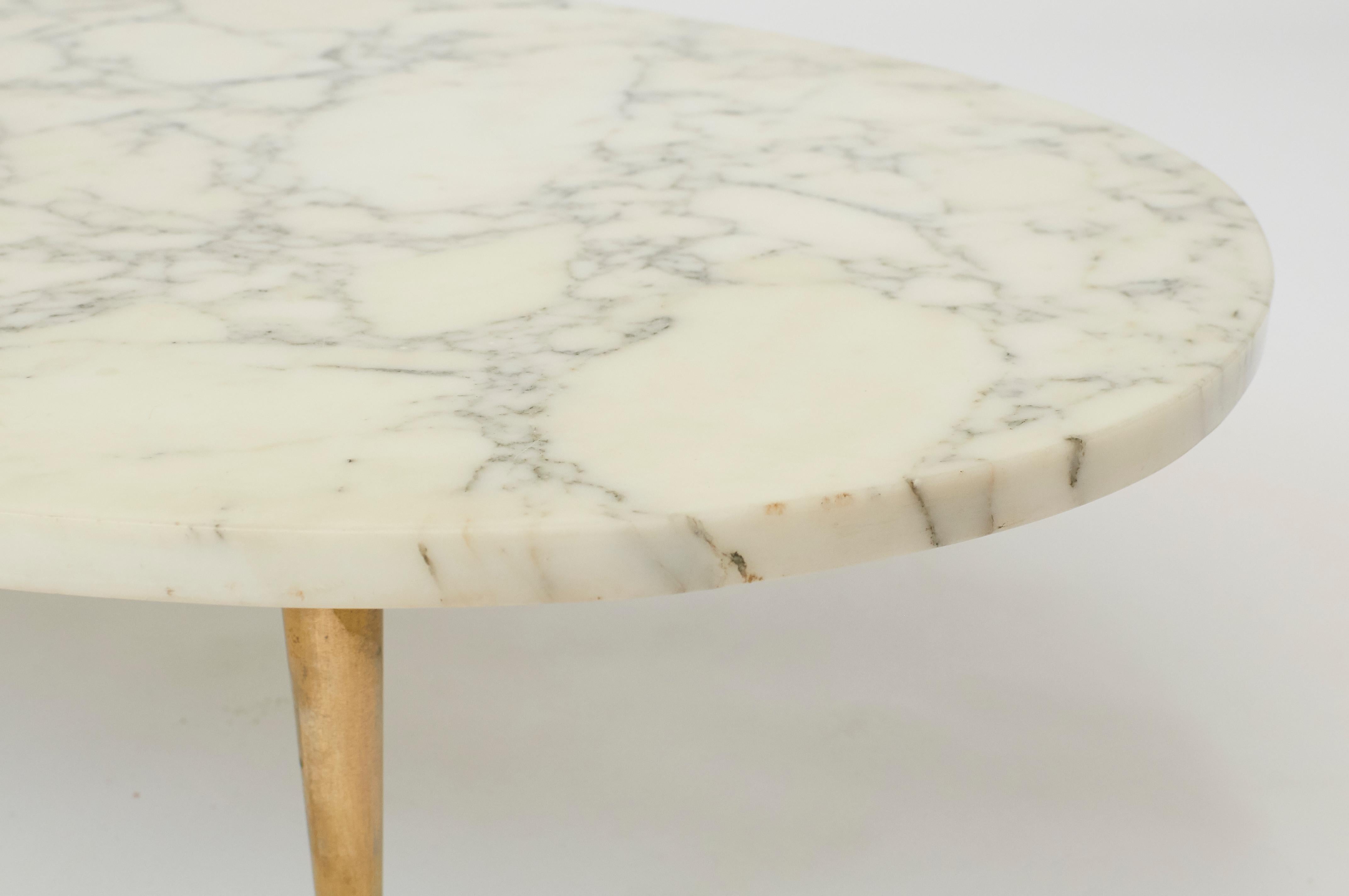 Italian Marble Amorphic Coffee Table In Good Condition In San Francisco, CA