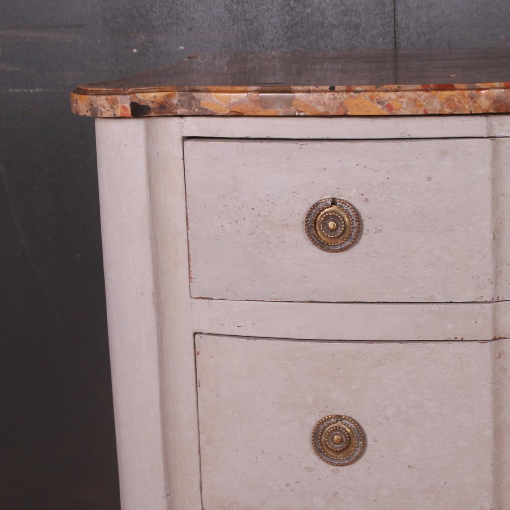 Italian Marble Top Commode In Good Condition For Sale In Leamington Spa, Warwickshire