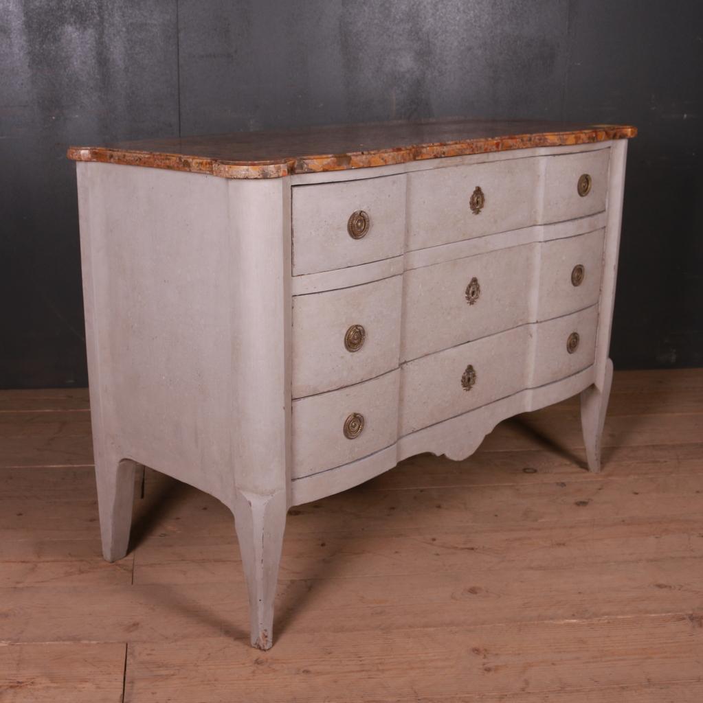 Italian Marble Top Commode For Sale 3