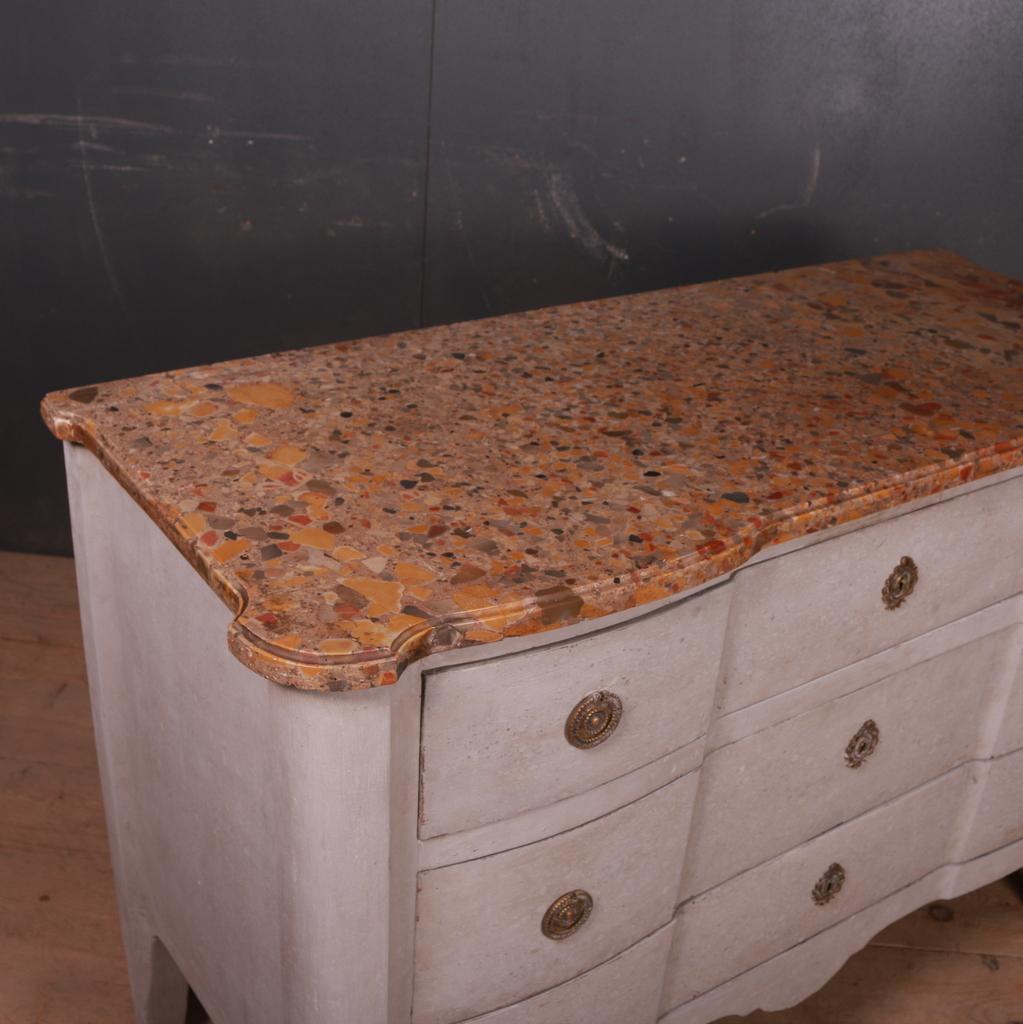 Italian Marble Top Commode For Sale 4