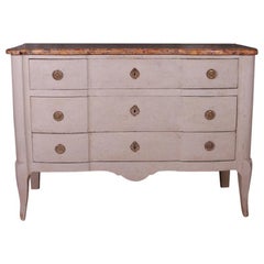 Antique Italian Marble Top Commode