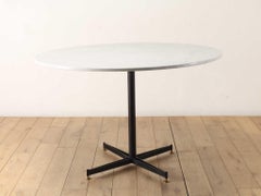 Italian Marble Top Round Table 1970's