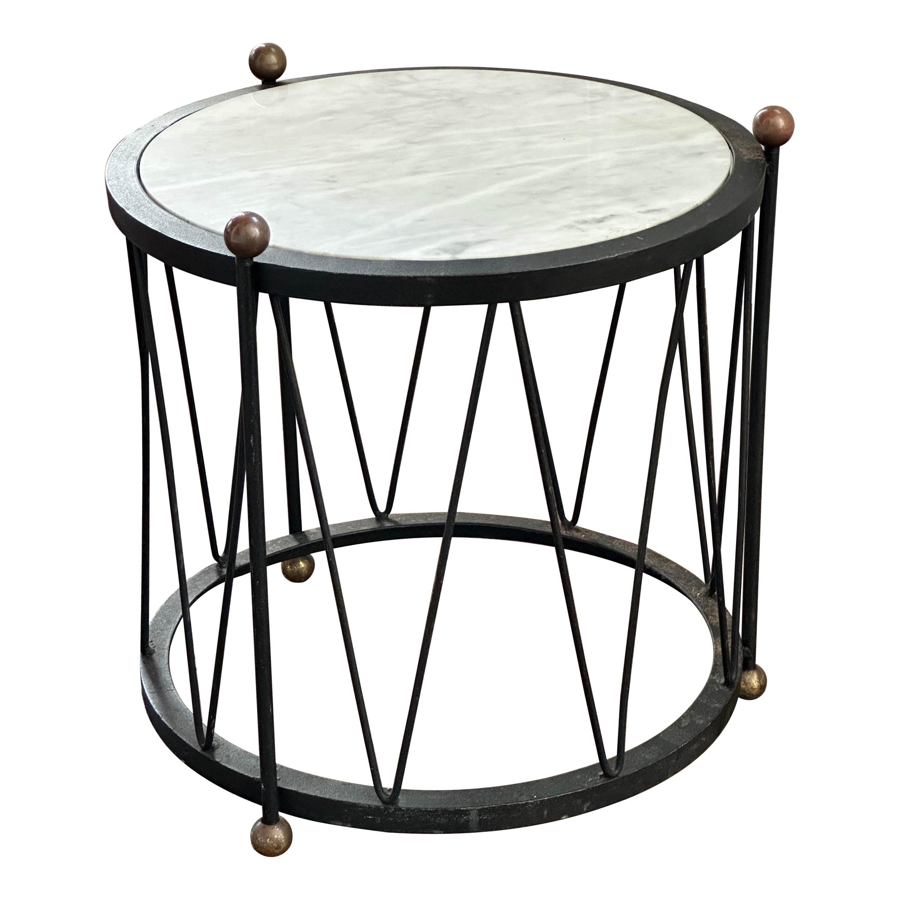 Italian marble top side table c1970