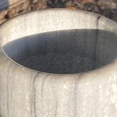 Italienische Ablageschale aus italienischem Marmor, grau, Italien, 1970