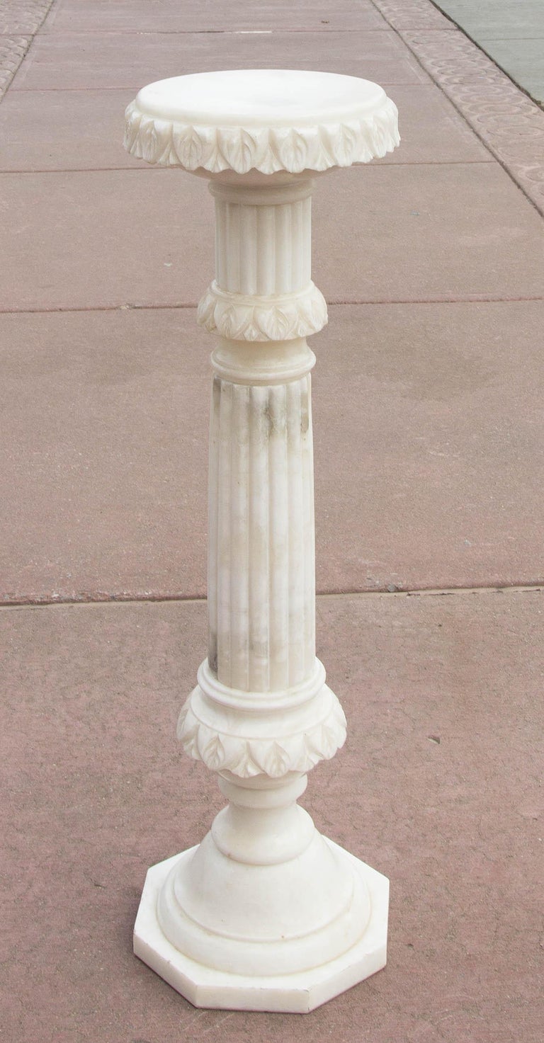 Italian Marble Pedestal at 1stDibs