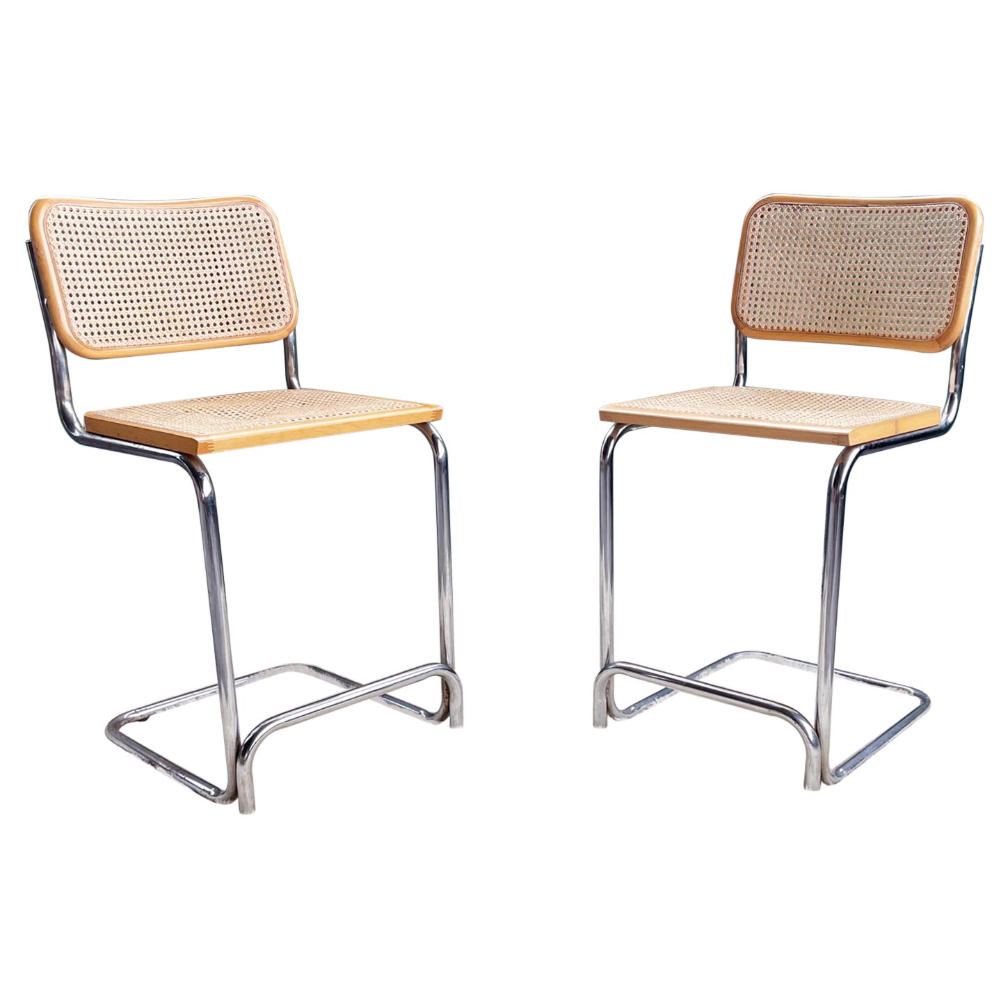 Sgabelli da bar italiani Marcel Breuer Cesca  - COPPIA