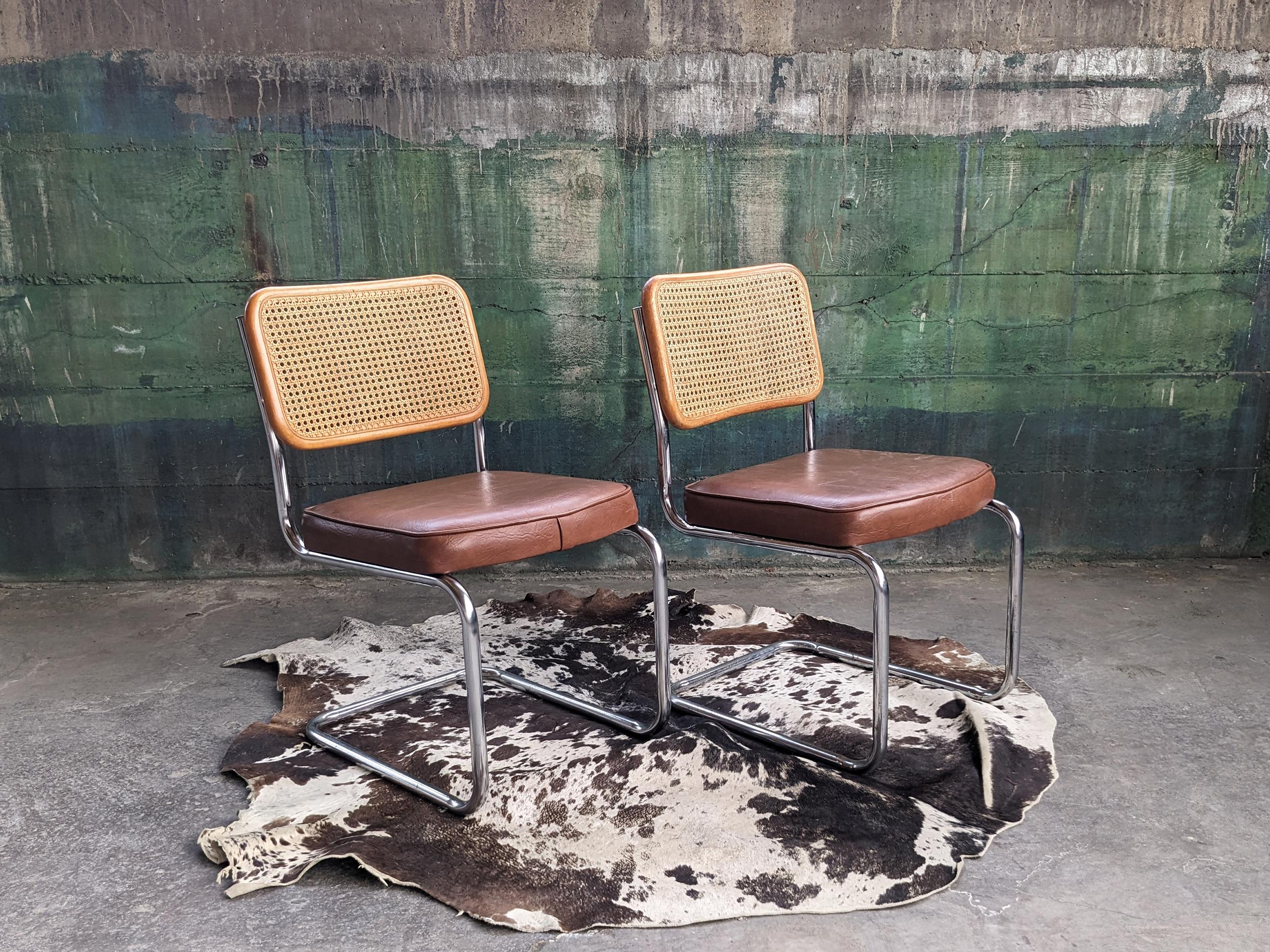 Italian Marcel Breuer Cesca Chairs - Set of 6 For Sale 2