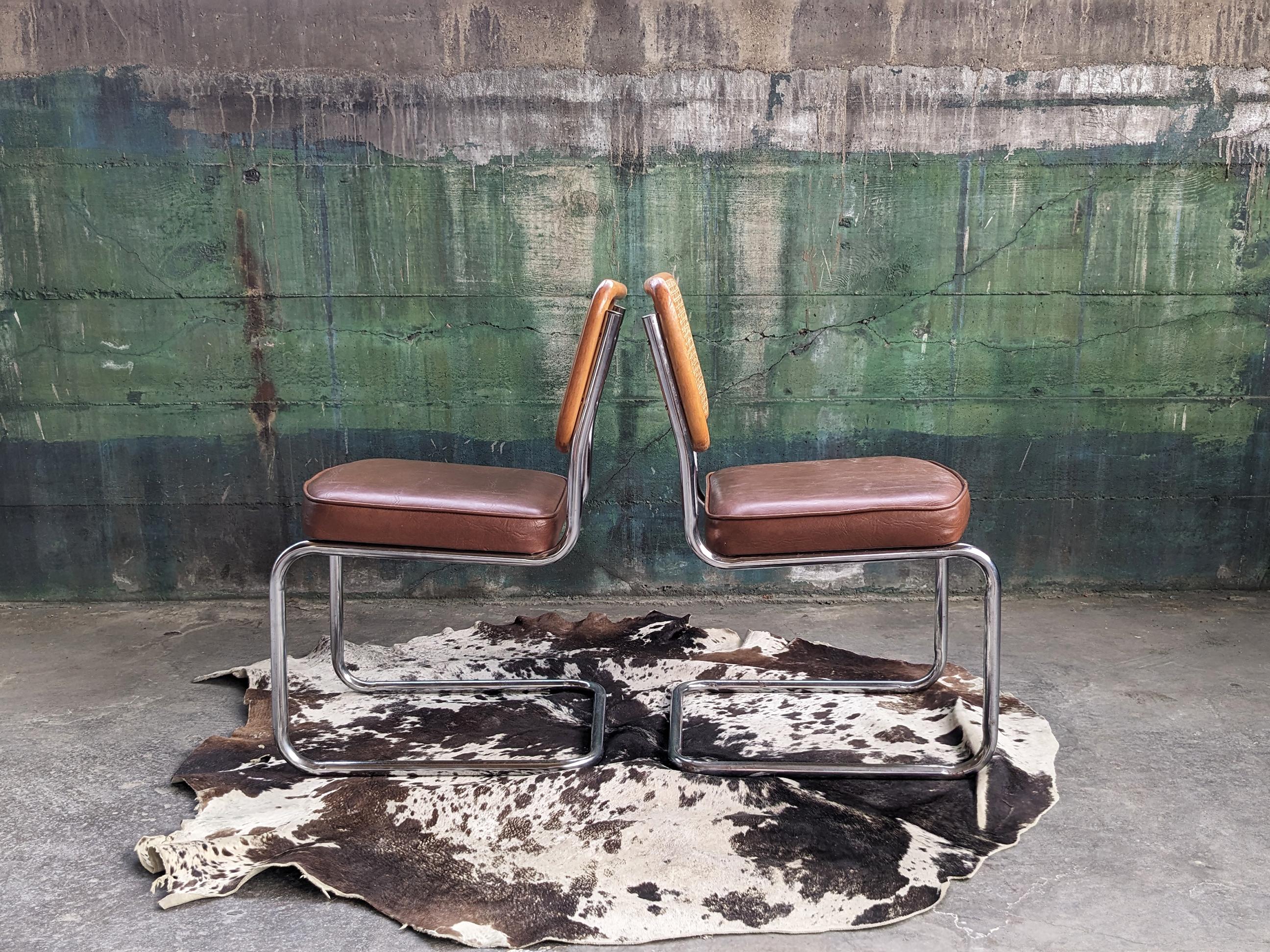 Italian Marcel Breuer Cesca Chairs - Set of 6 For Sale 1