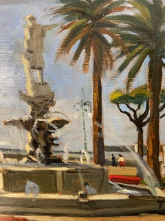Paysage marin italien de Santa Margherita Ligure par Annibale Scaroni 1951