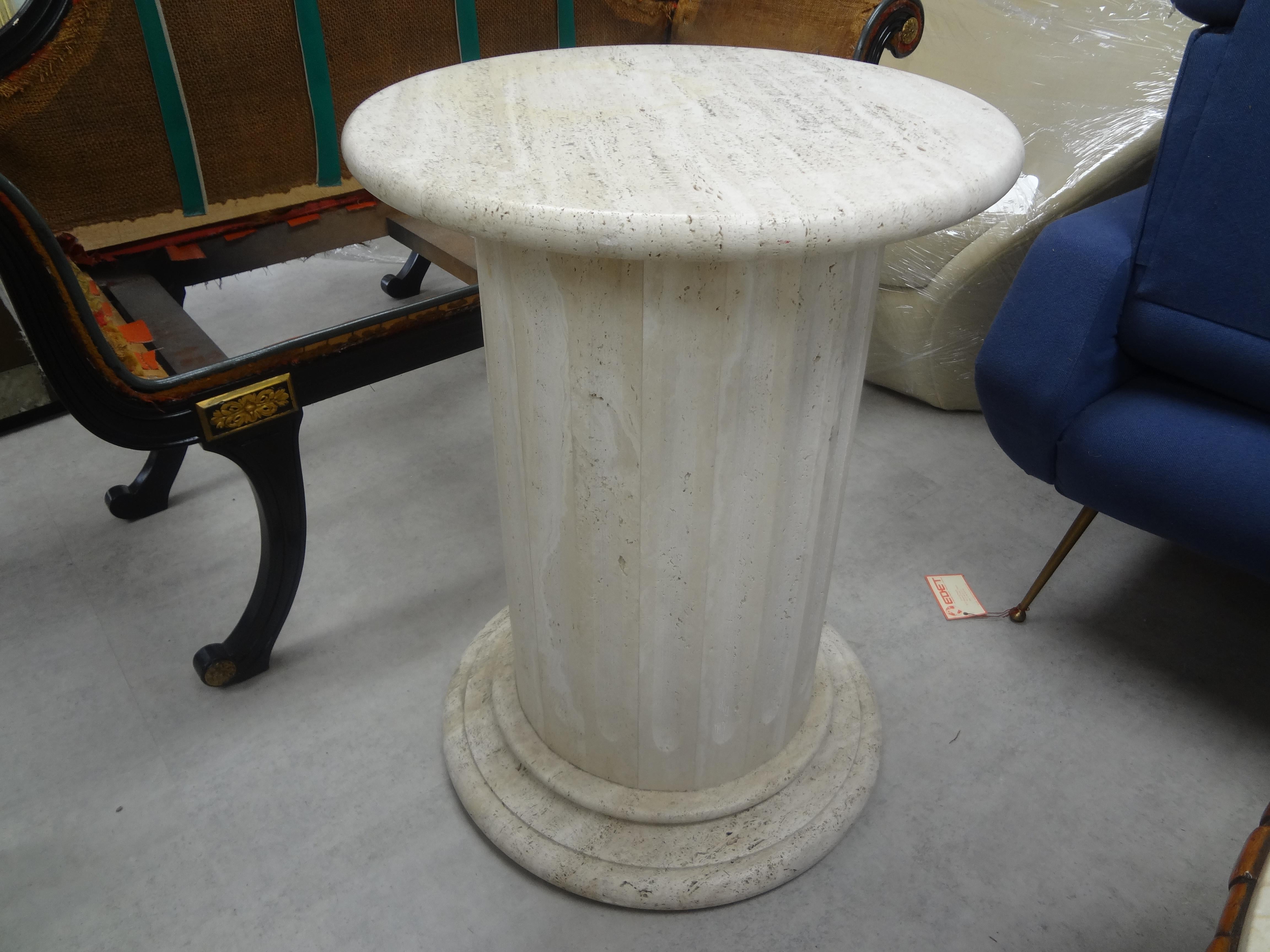 fluted table base