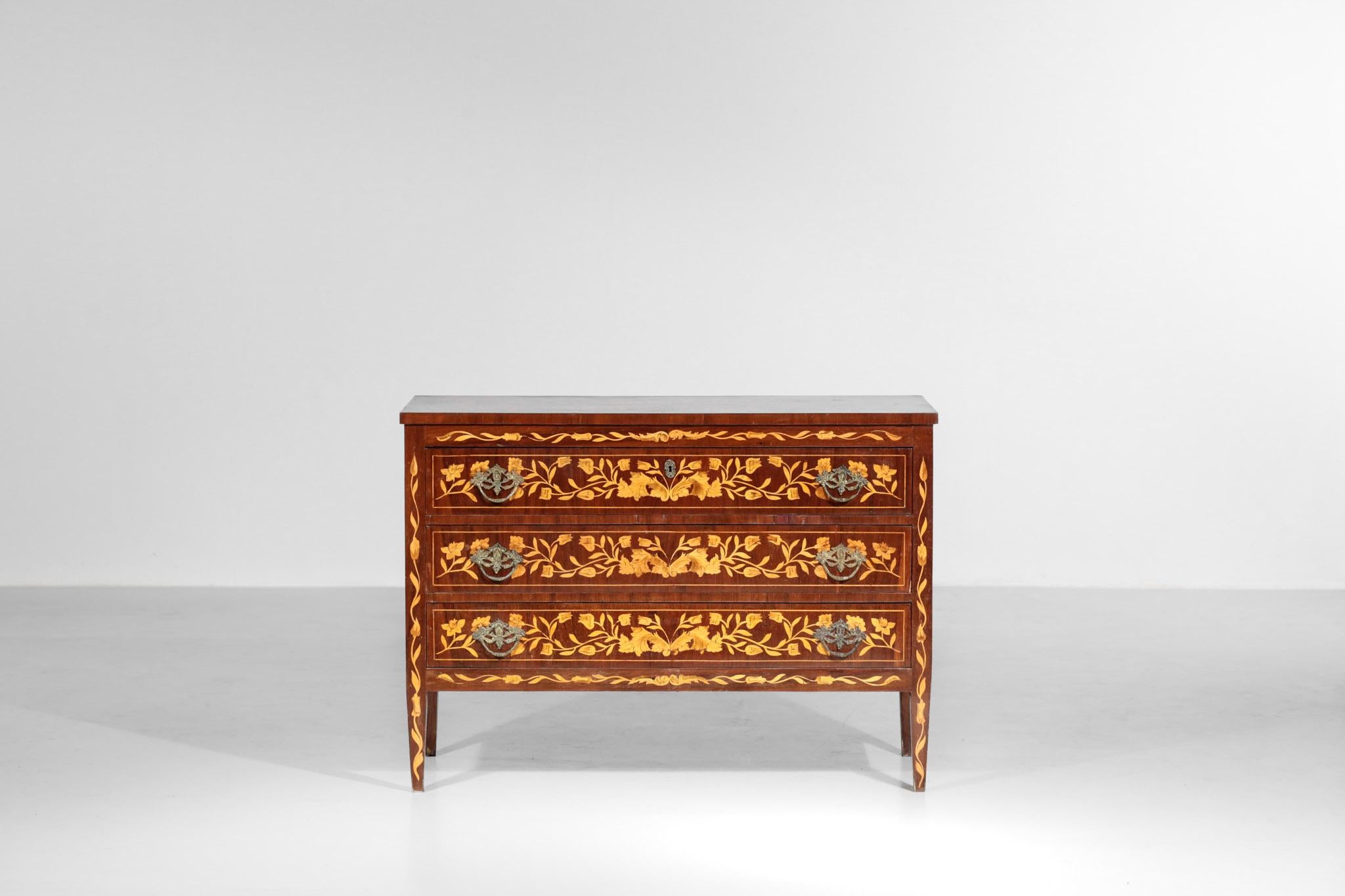 Italian Marquetry Chest of Drawers, 1940s 6