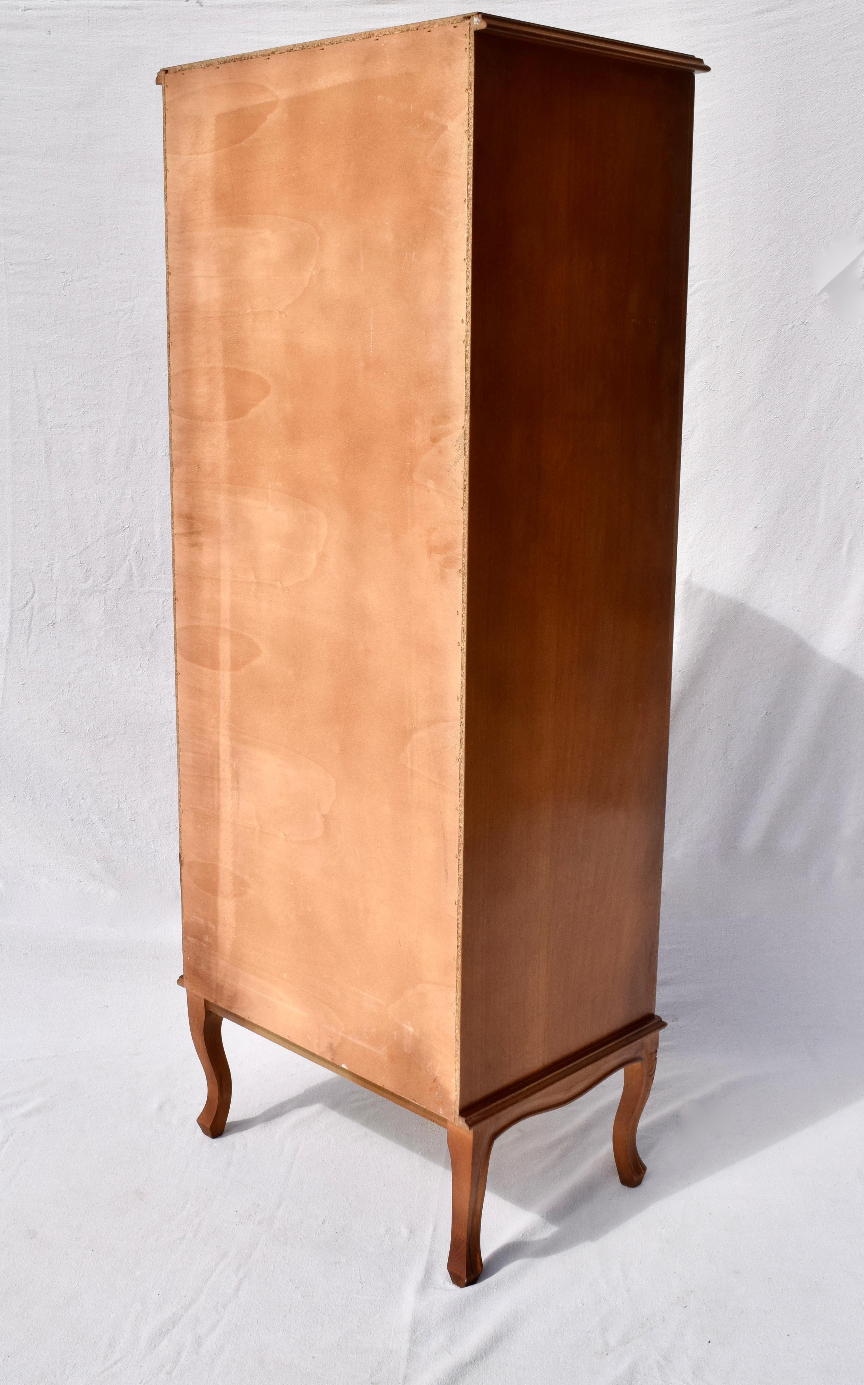 Fruitwood Italian Marquetry Louis XV Style Lingerie Chest of Drawers