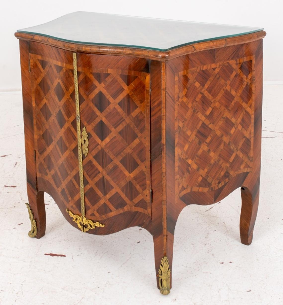 18th Century Italian Marquetry Two Door Cabinet, 18th C. For Sale