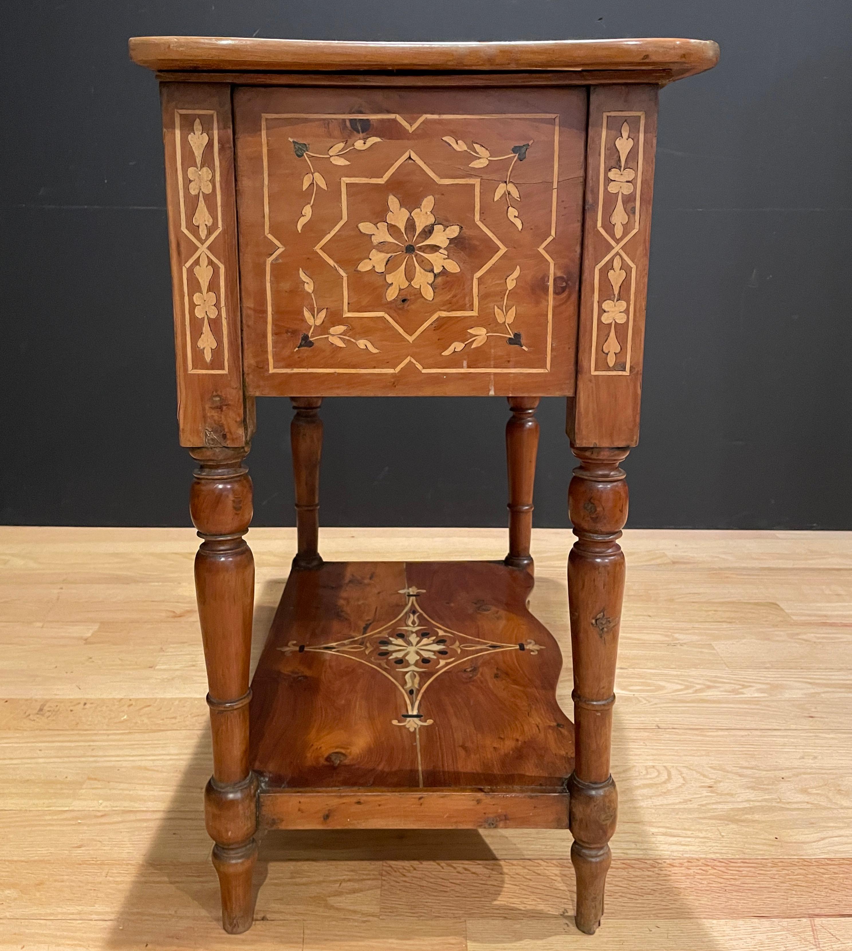 Italian Marquetry Work Table For Sale 2