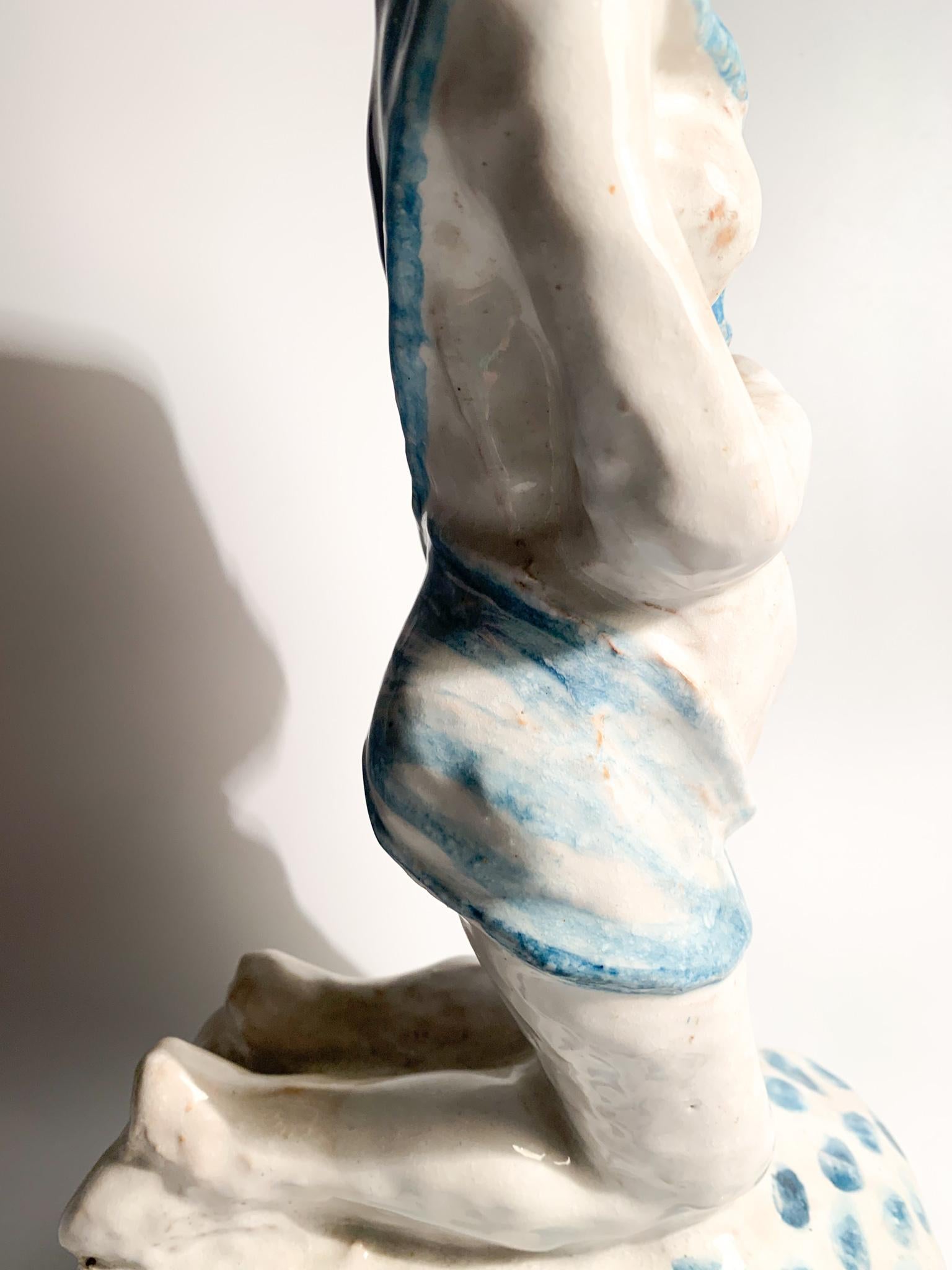 Italian Maternity Ceramic Sculpture by Giuseppe Migneco, 1960s 3