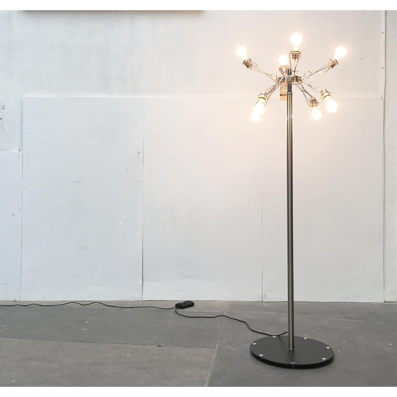 Metal Italian Matrix Terra Floor Lamp by Yaacov Kaufmann for Lumina, 2000s For Sale