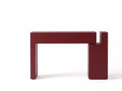Italienischer MDF-Konsolentisch „Mogg Berlino“ von Dainelli Studio, matt lackiert – RAL 3004
